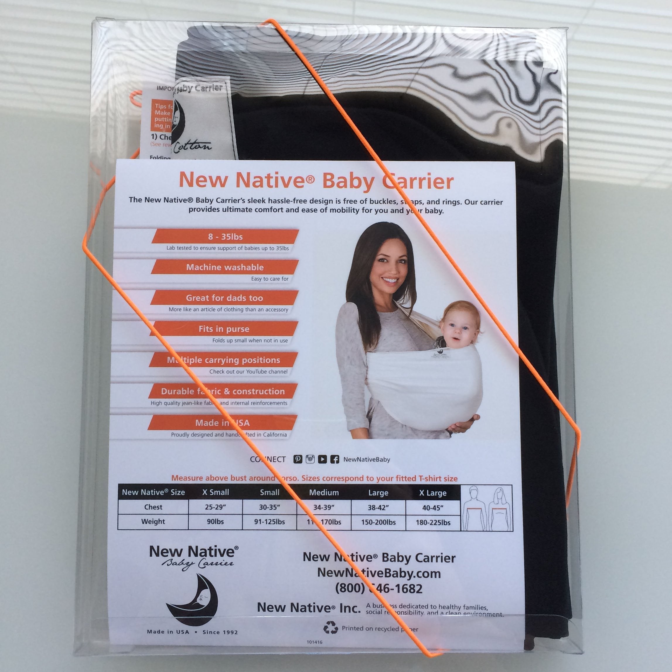 Organic Cotton Baby Carrier Natural by New Native® Inc.