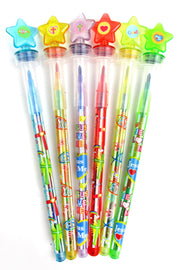 Religious Stackable Crayon With Stamper Topper
