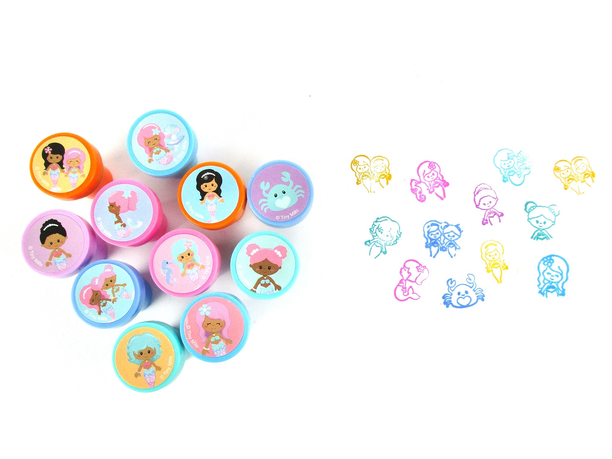 Rainbow Mermaid Valentine's Day Cards With Stampers For Classroom Exchange
