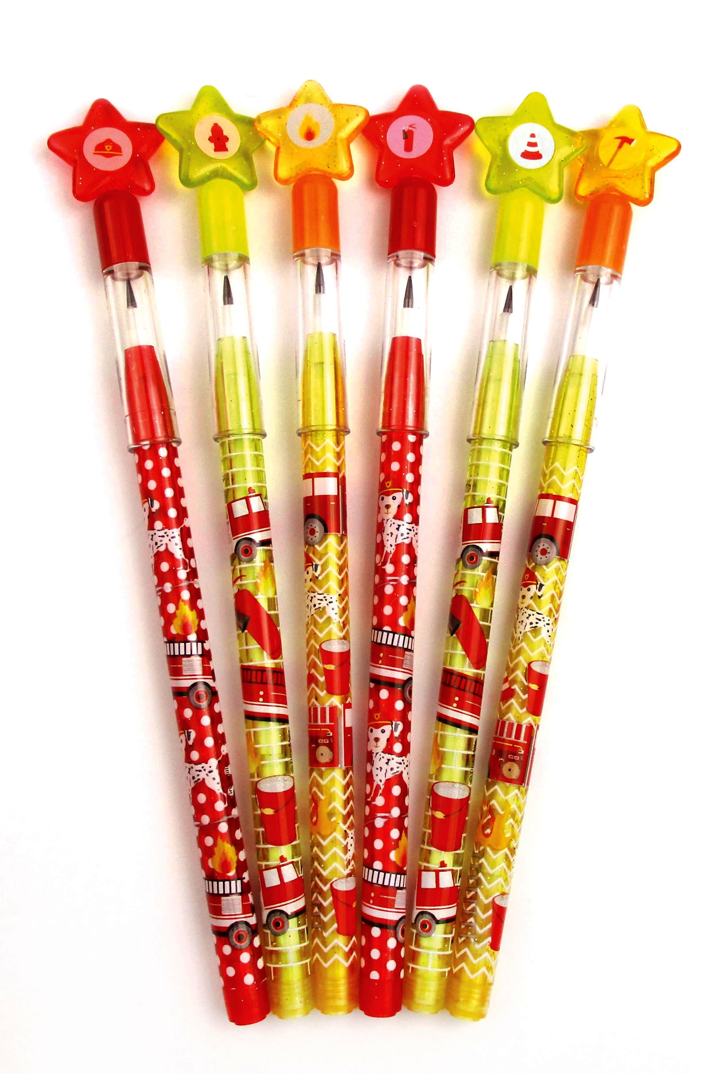 Fire Trucks Multi Point Pencils
