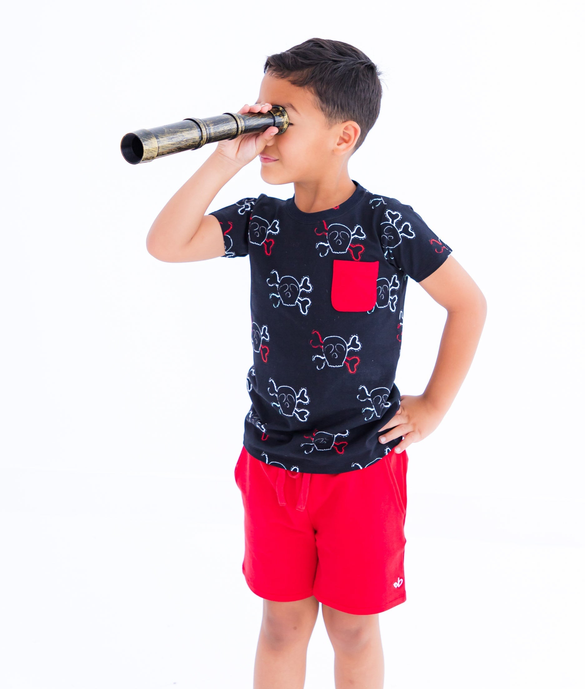 Crimson Bamboo/cotton Shorts