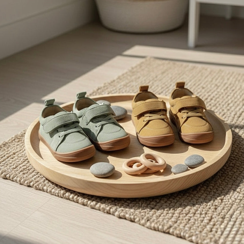 Moss Flexible Sole Barefoot Sneakers For Kids | Zero Drop Shoes