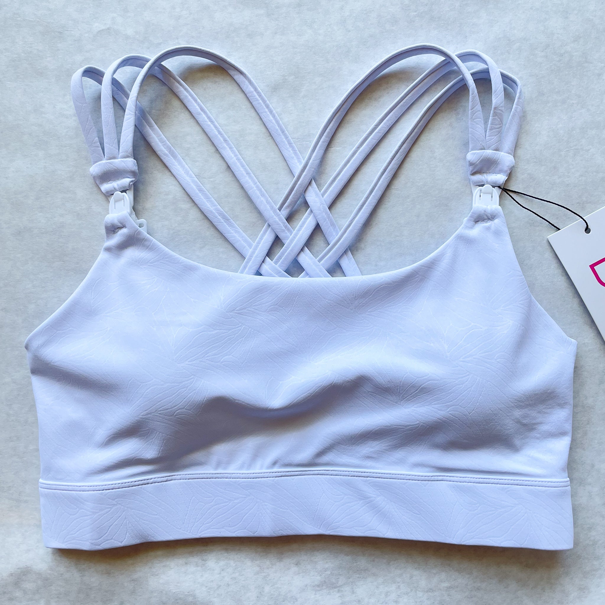 Chloé 4 Running Nursing & Pumping Sports Bra (white Magnolia)