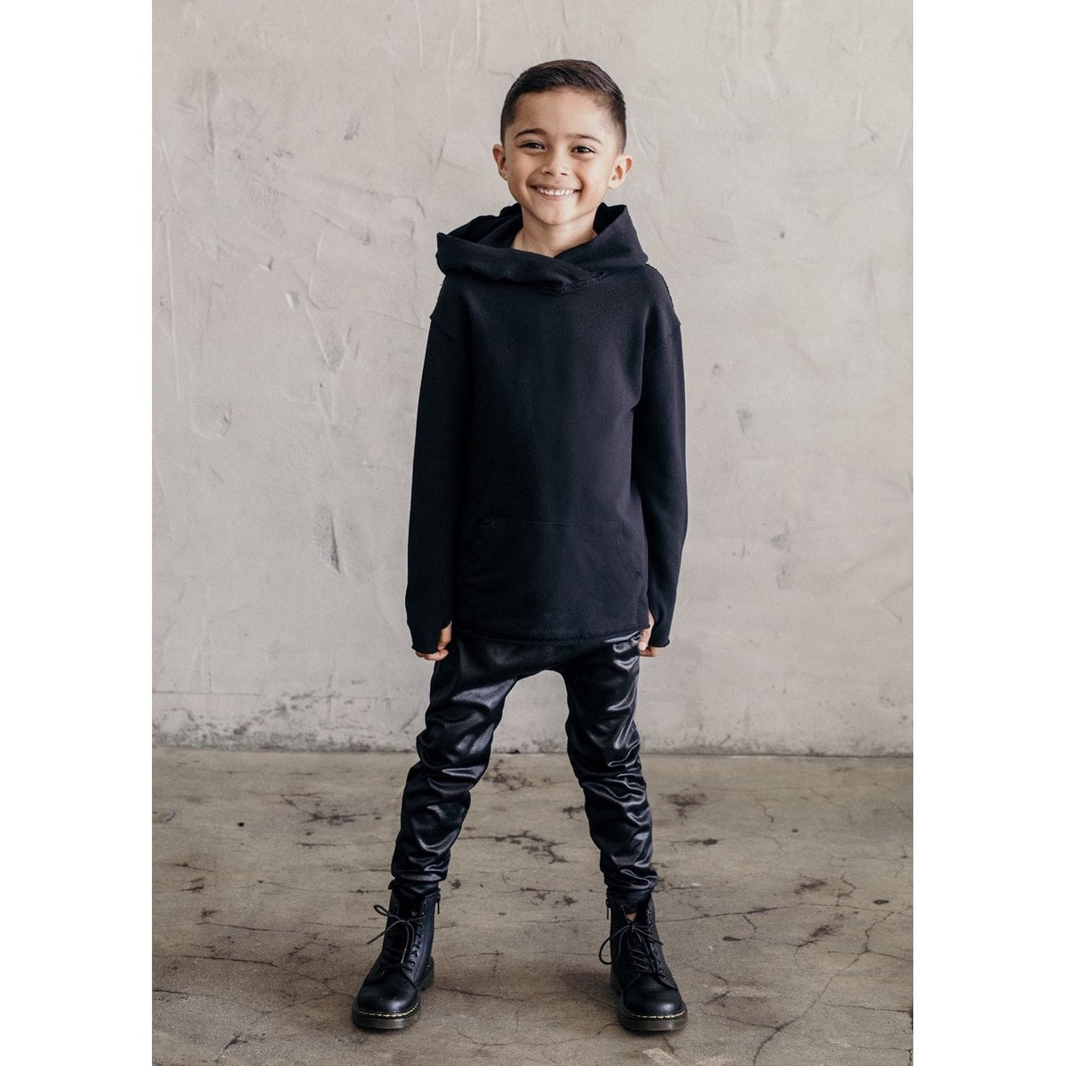 Organic Benji Kids’ Hoodie  Black