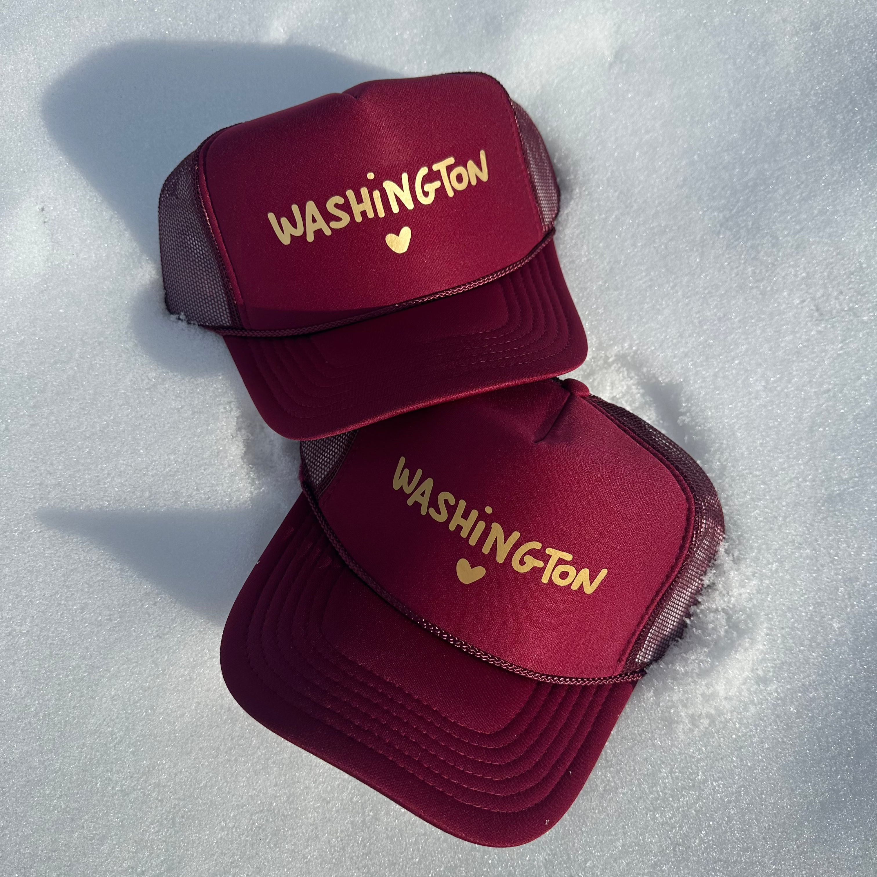 I Love Washington ♡ Printed Trucker Hat