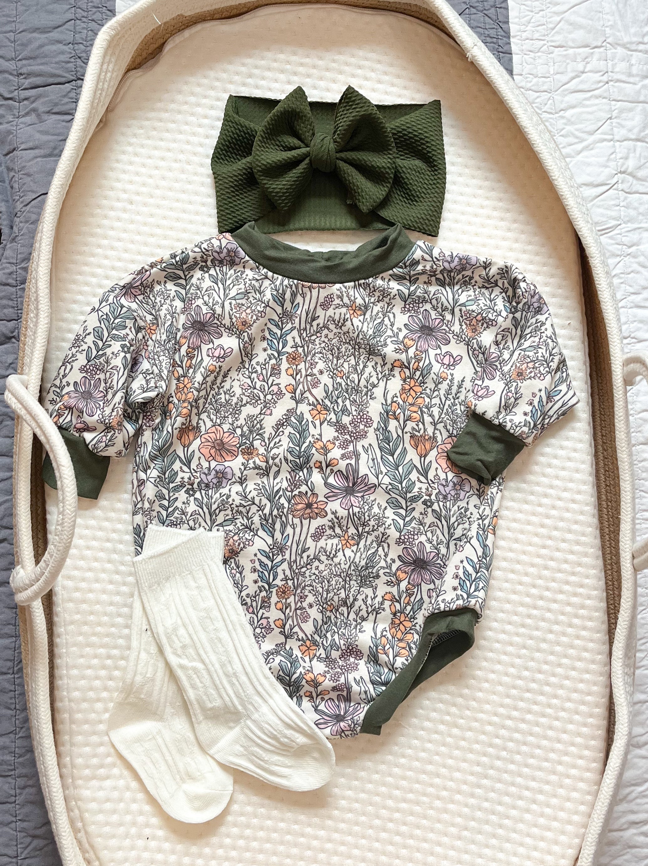 Wild Flower Bubble Romper