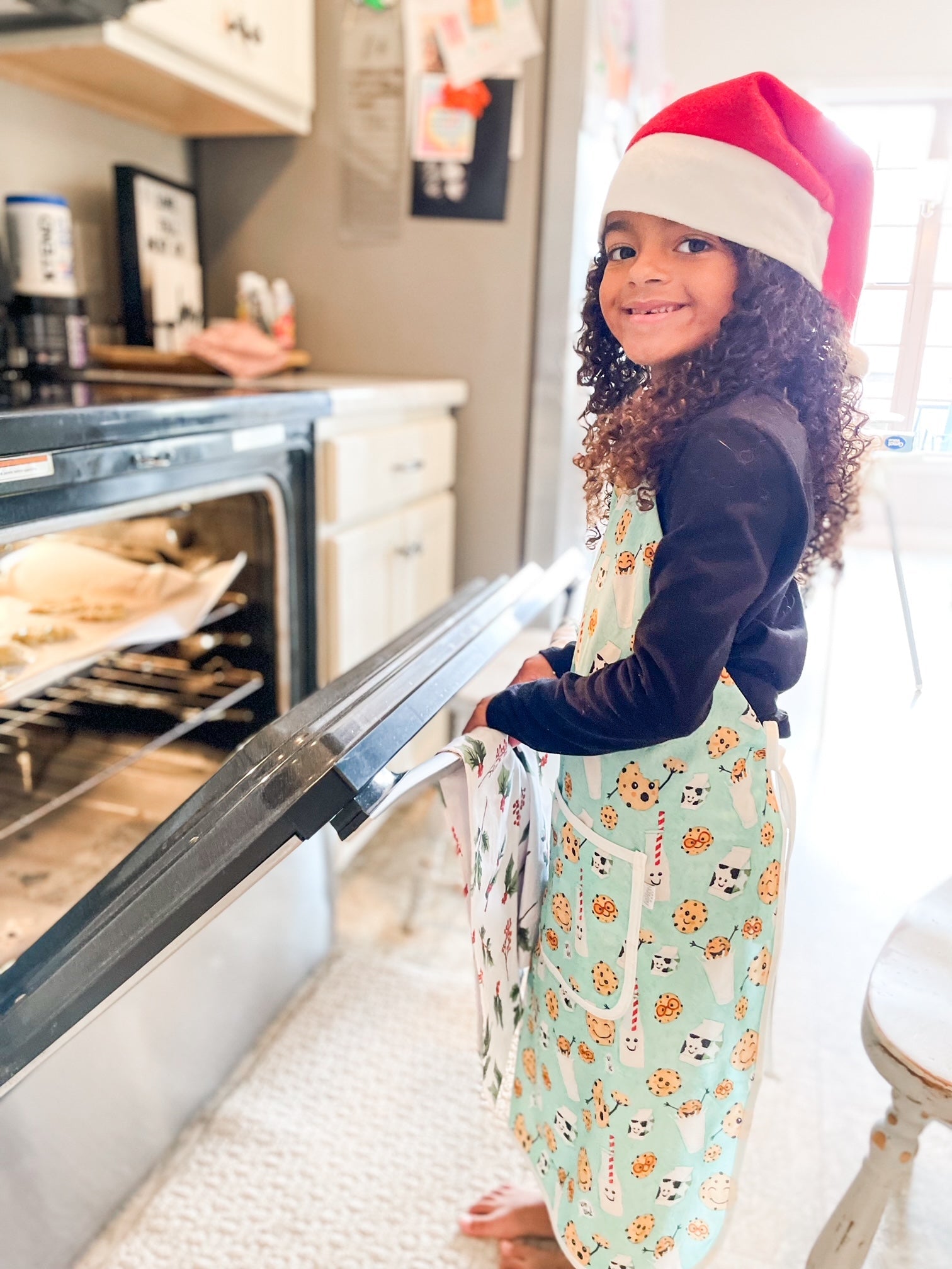 Cookies & Milk Apron - Fits Sizes Youth Small Through Adult 2xl