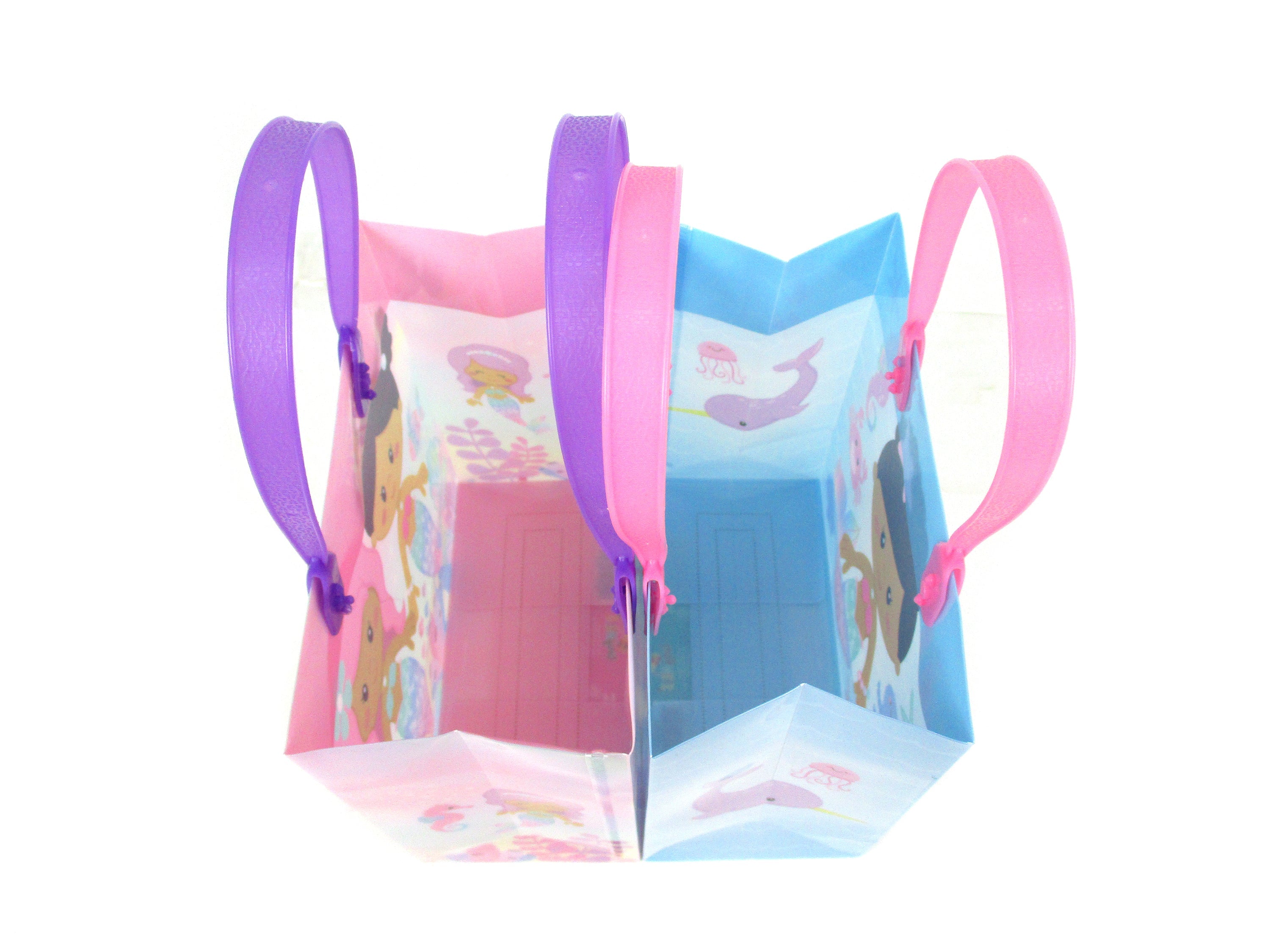 Rainbow Mermaid Party Favor Treat Bags - Set Of 6 Or 12
