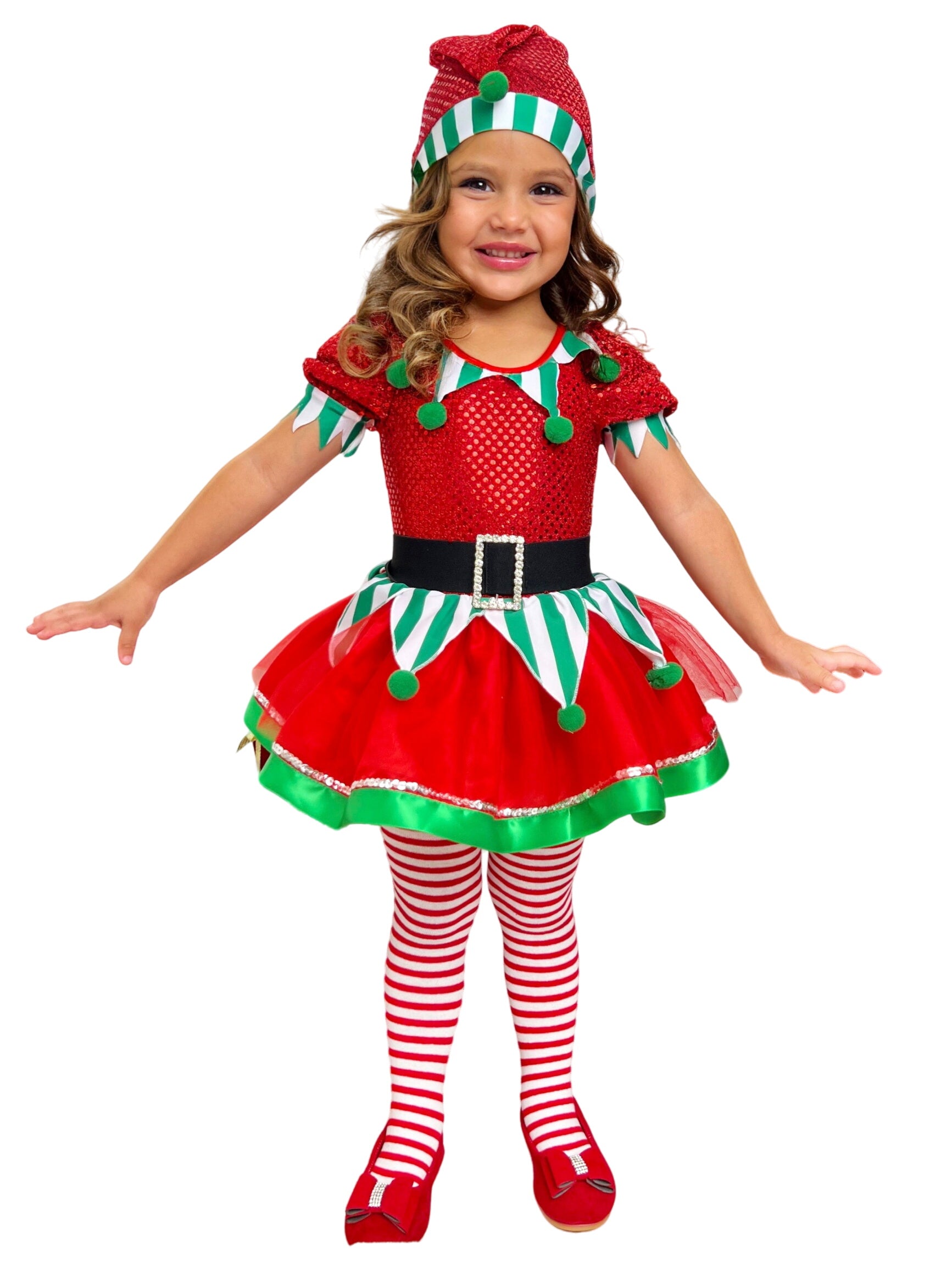 Believe In Your Elf Sparkle Tutu Dress