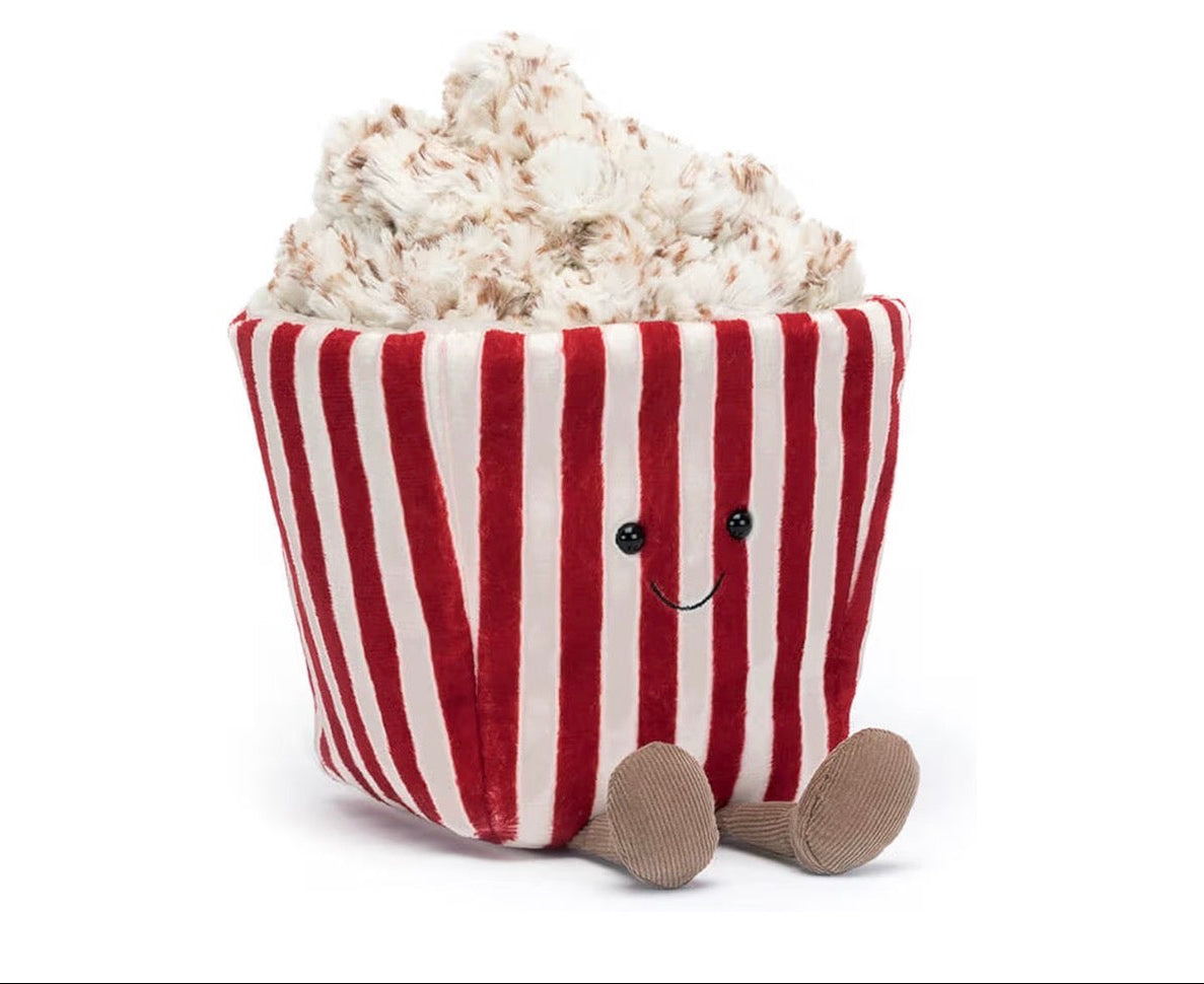 Pre-order Movie Night Popcorn Plushie | 8.5” Ultra-soft Sensory Food Toy