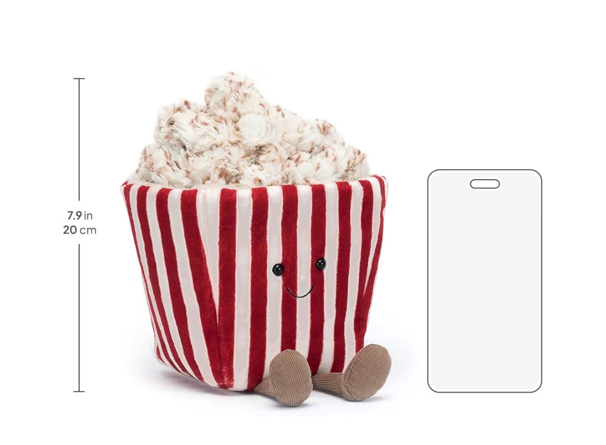 Pre-order Movie Night Popcorn Plushie | 8.5” Ultra-soft Sensory Food Toy