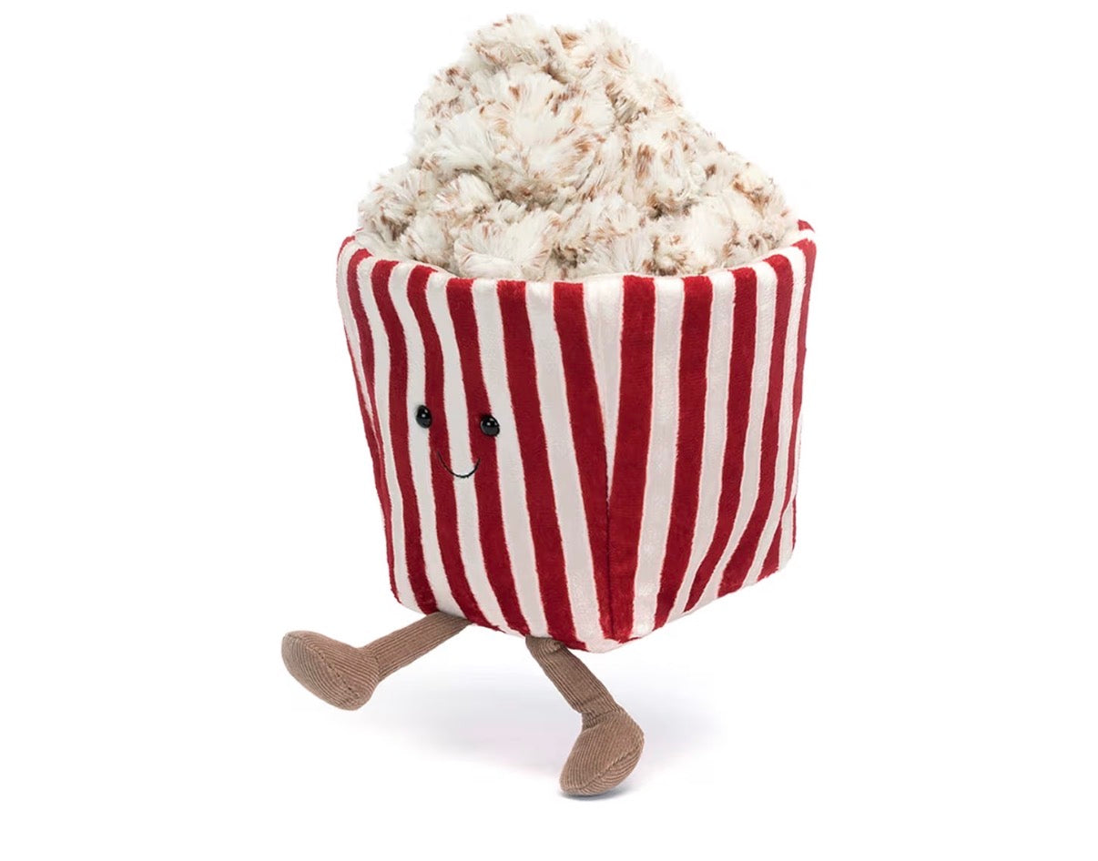 Pre-order Movie Night Popcorn Plushie | 8.5” Ultra-soft Sensory Food Toy