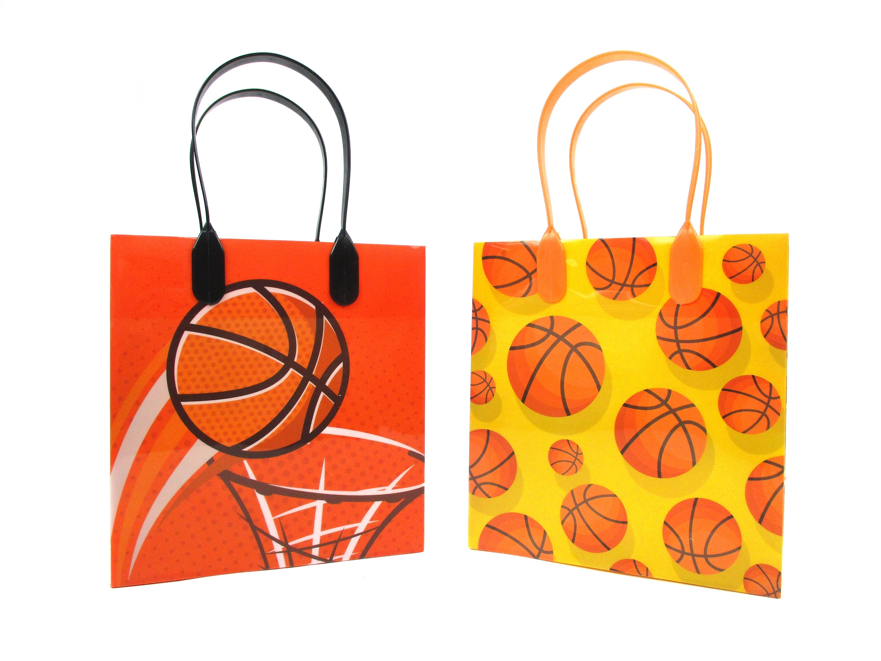 Basketball Party Favor Treat Bags - Set Of 6 Or 12