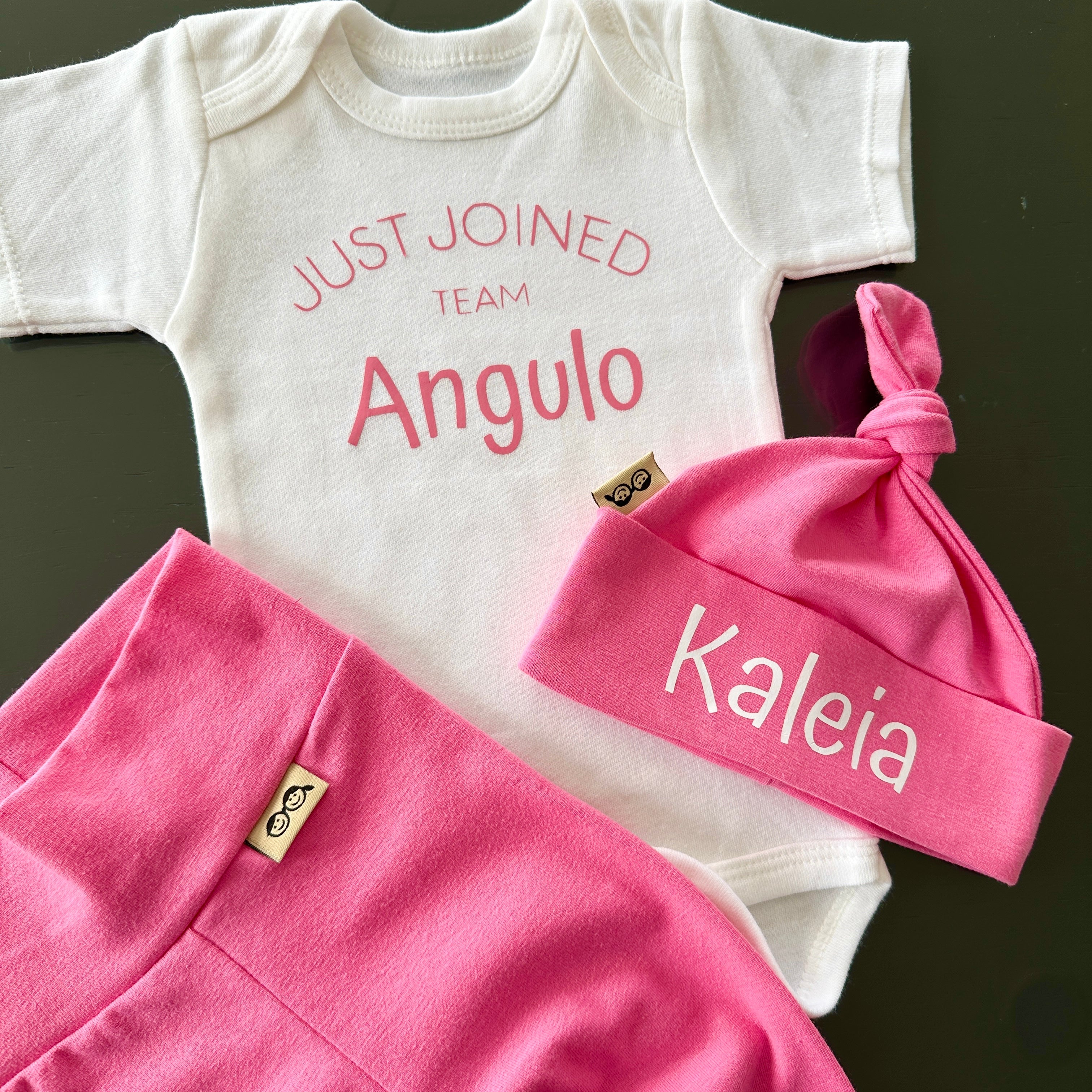Personalized Girl Coming Home Outfit - Custom Name Bodysuit (u Choose Color)
