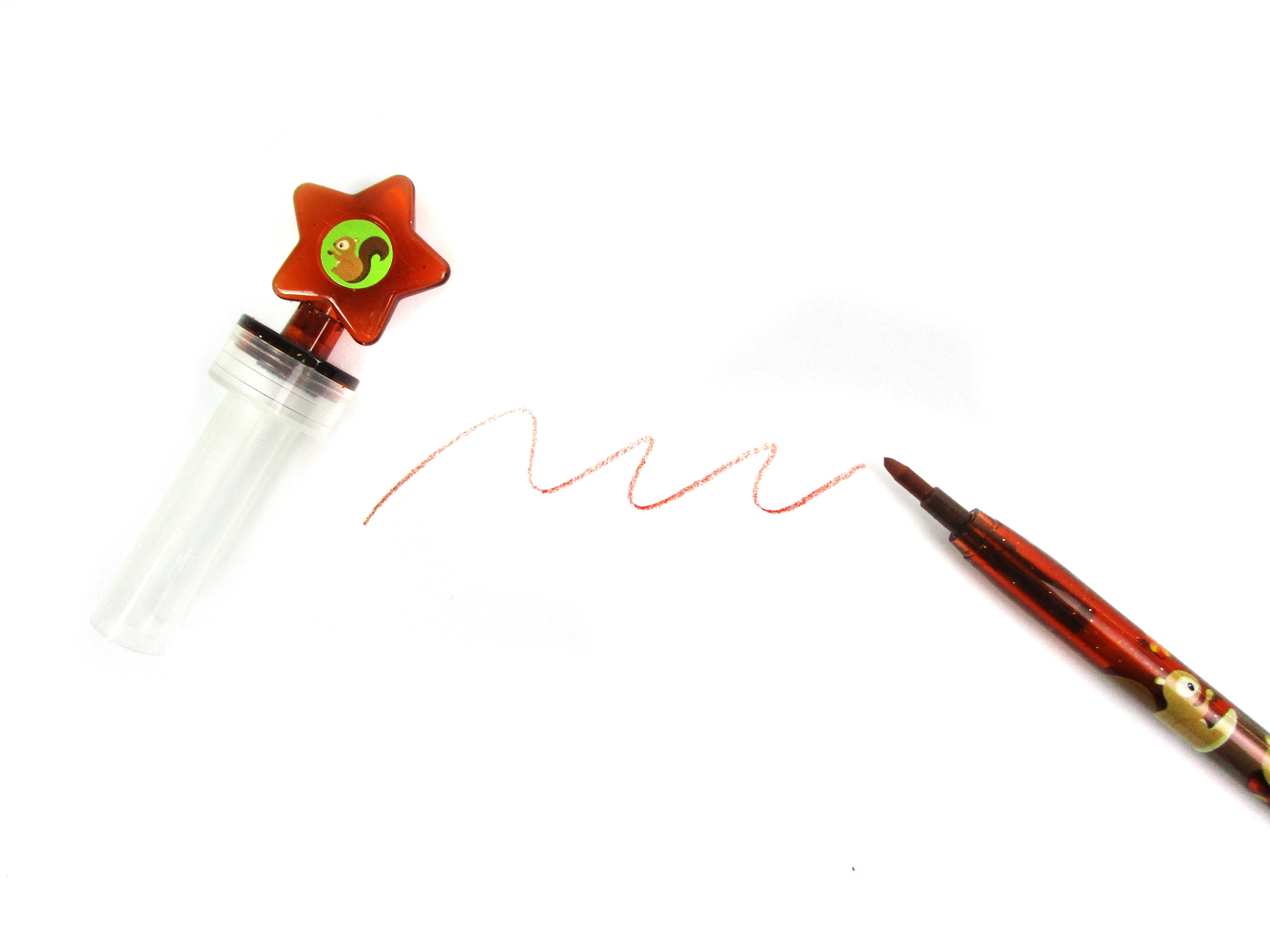Woodland Animals Stackable Crayon With Stamper Topper