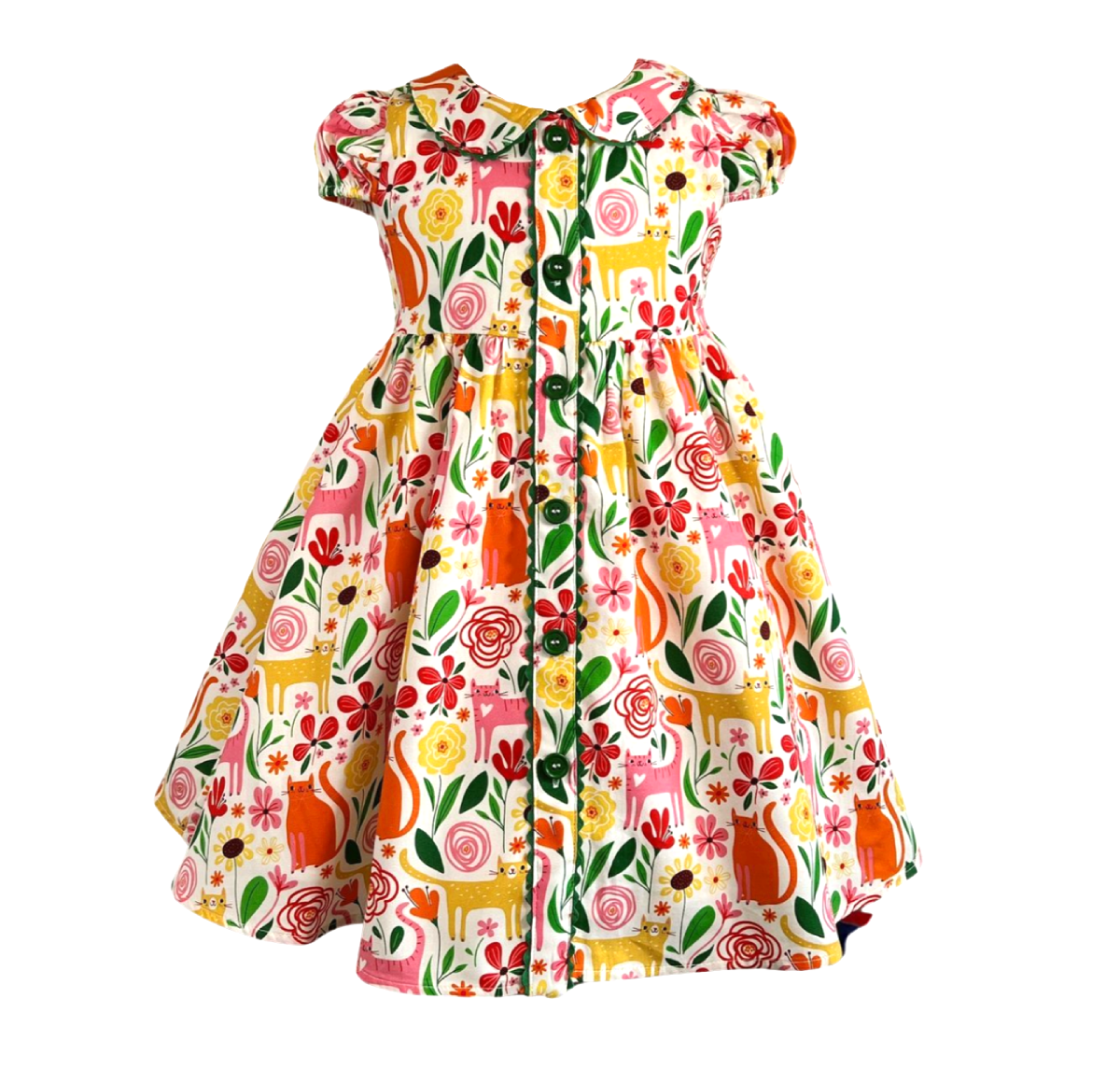 Cat's Meow Vintage Nellie Dress W/ Hairbow