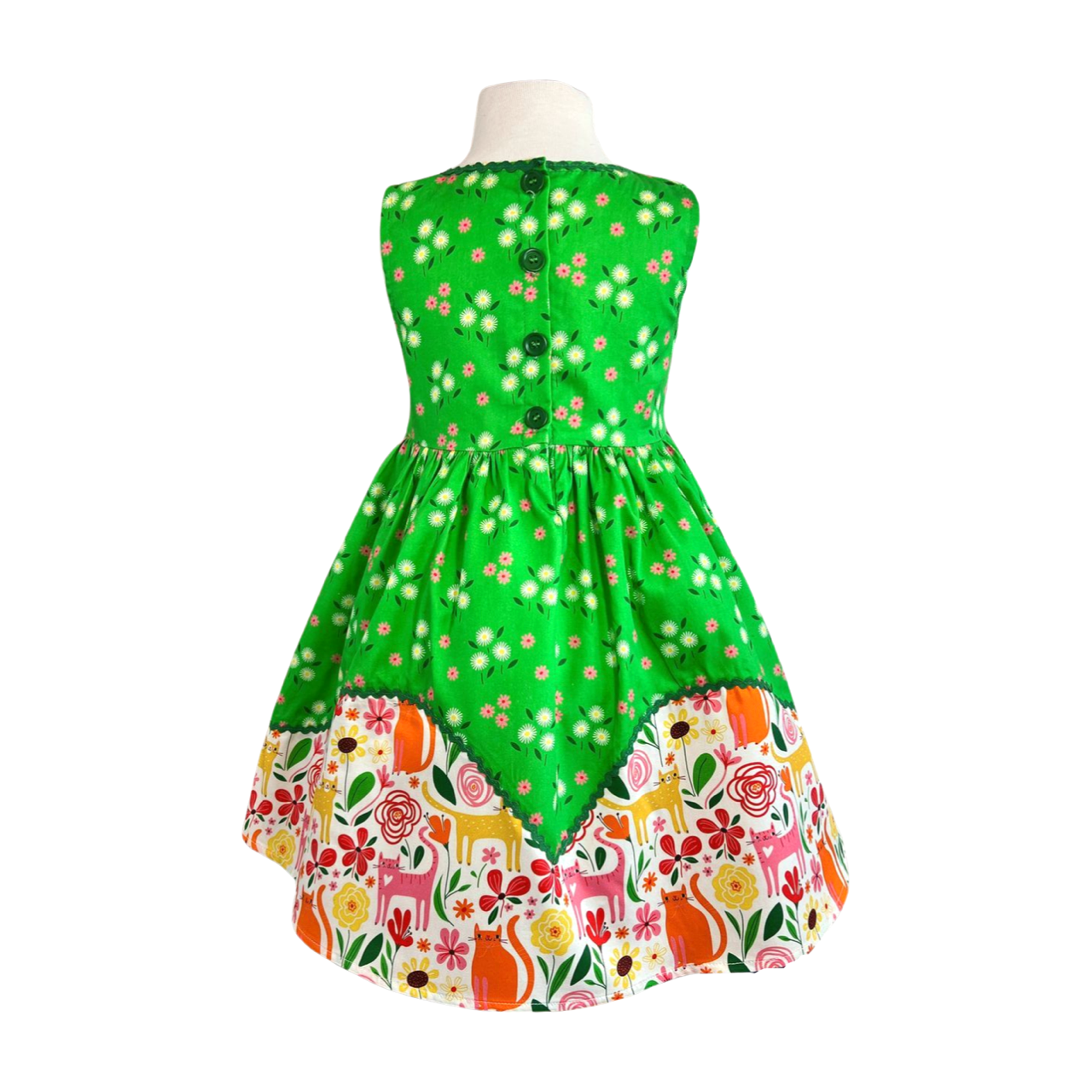 Cat's Meow Vintage Dolores Park Dress W/ Hair Bow