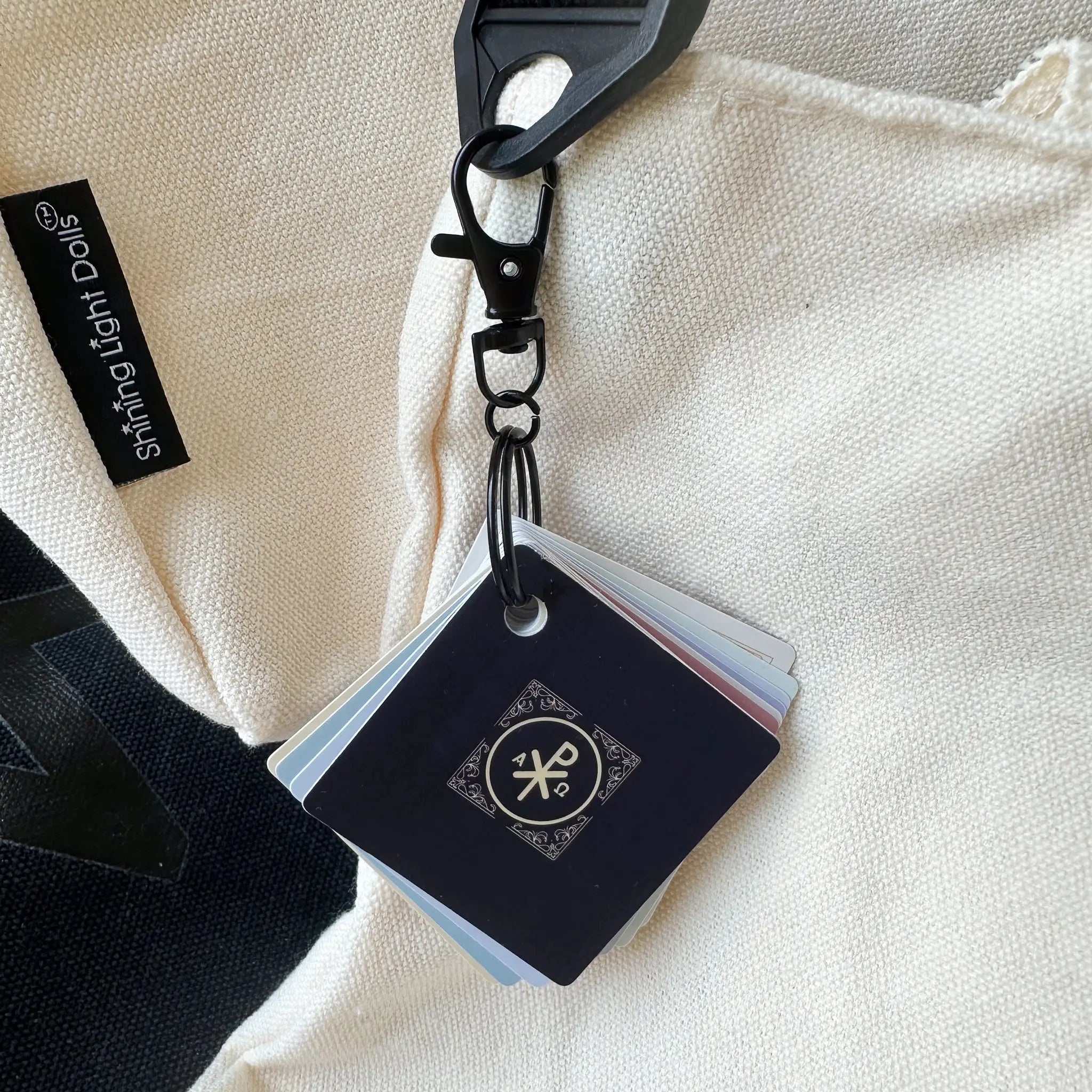 Pocket Prayers Waterproof Catholic Prayer Card Keychain Set