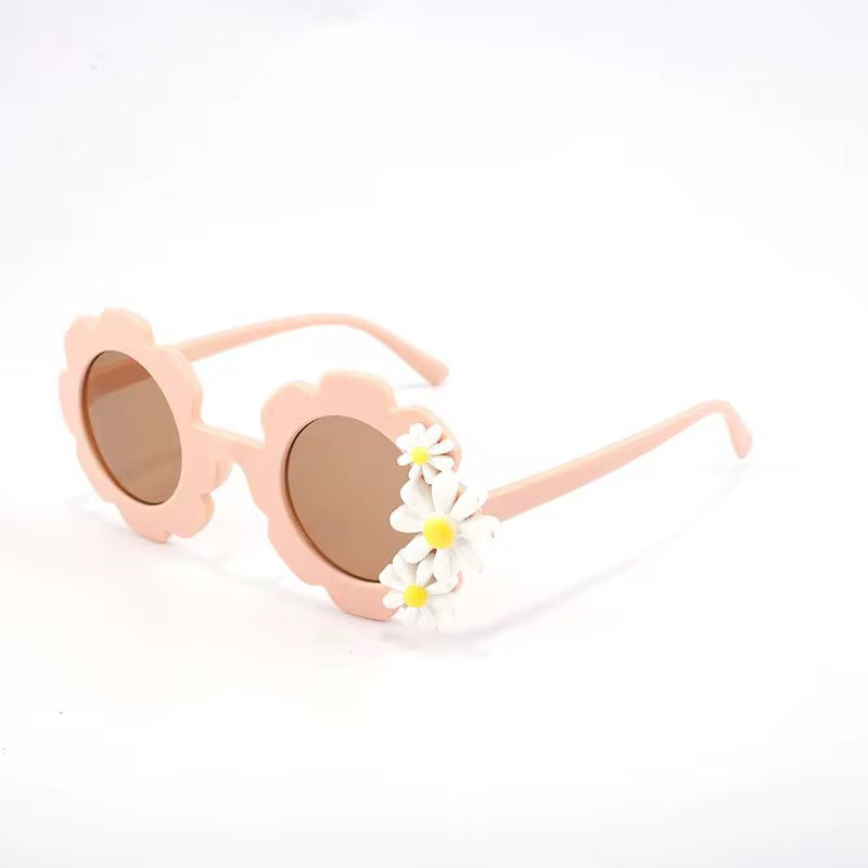 Kids’ Uv400 Flower Sunglasses | Retro Toddler Sun Glasses | Daisy