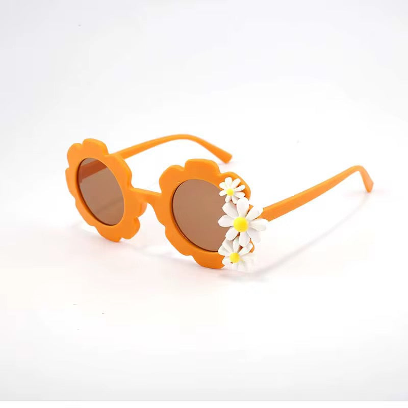 Kids’ Uv400 Flower Sunglasses | Retro Toddler Sun Glasses | Daisy