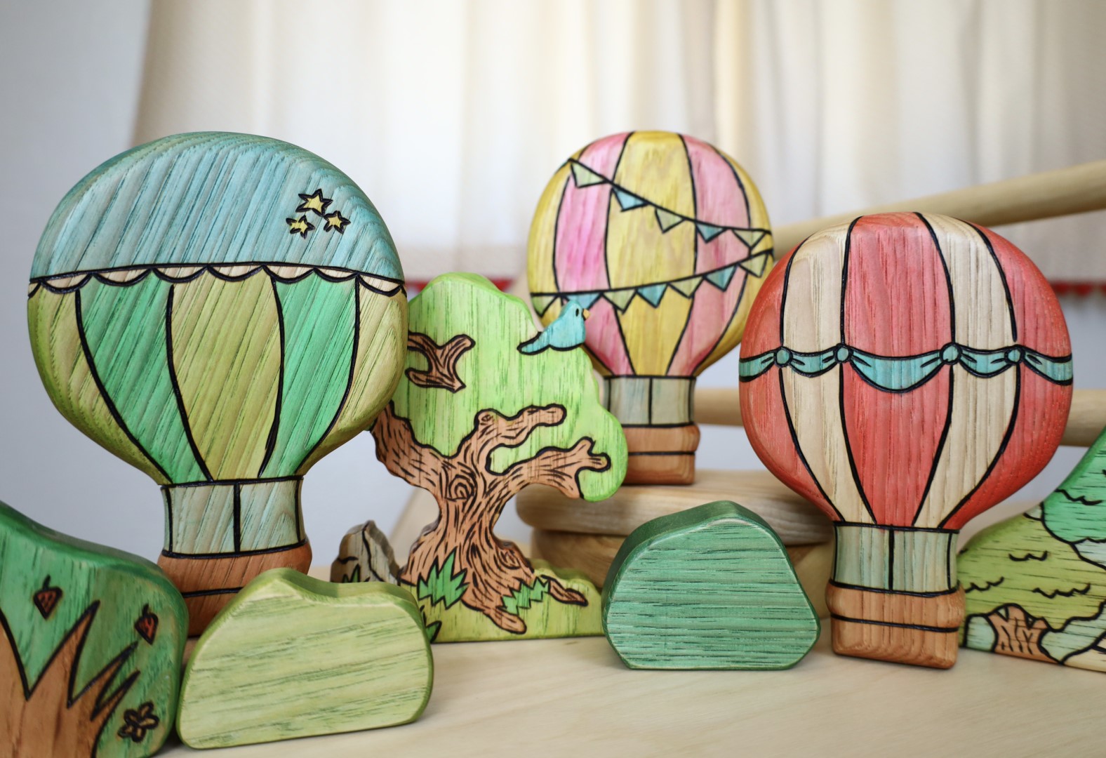 Wooden Hot Air Balloon