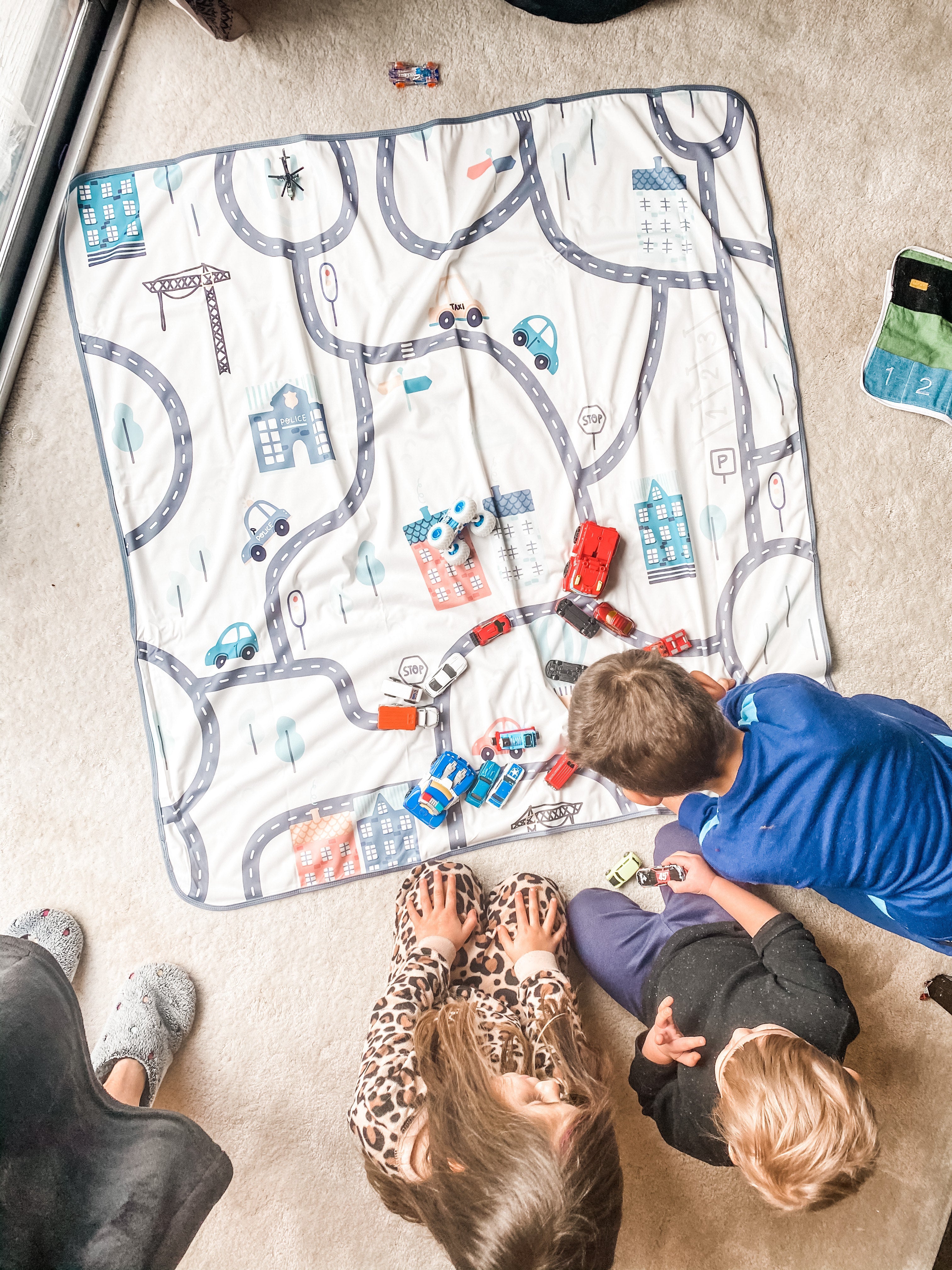 Tiny Town Splash Mat - A Waterproof Catch-all For Highchair Spills And More!