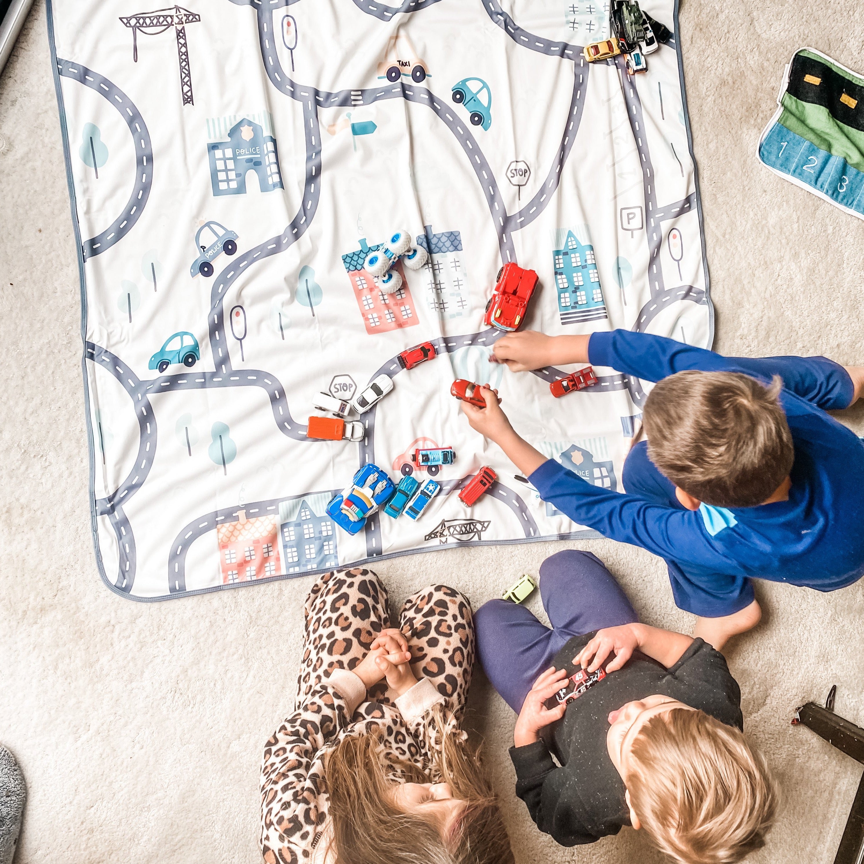 Tiny Town Splash Mat - A Waterproof Catch-all For Highchair Spills And More!