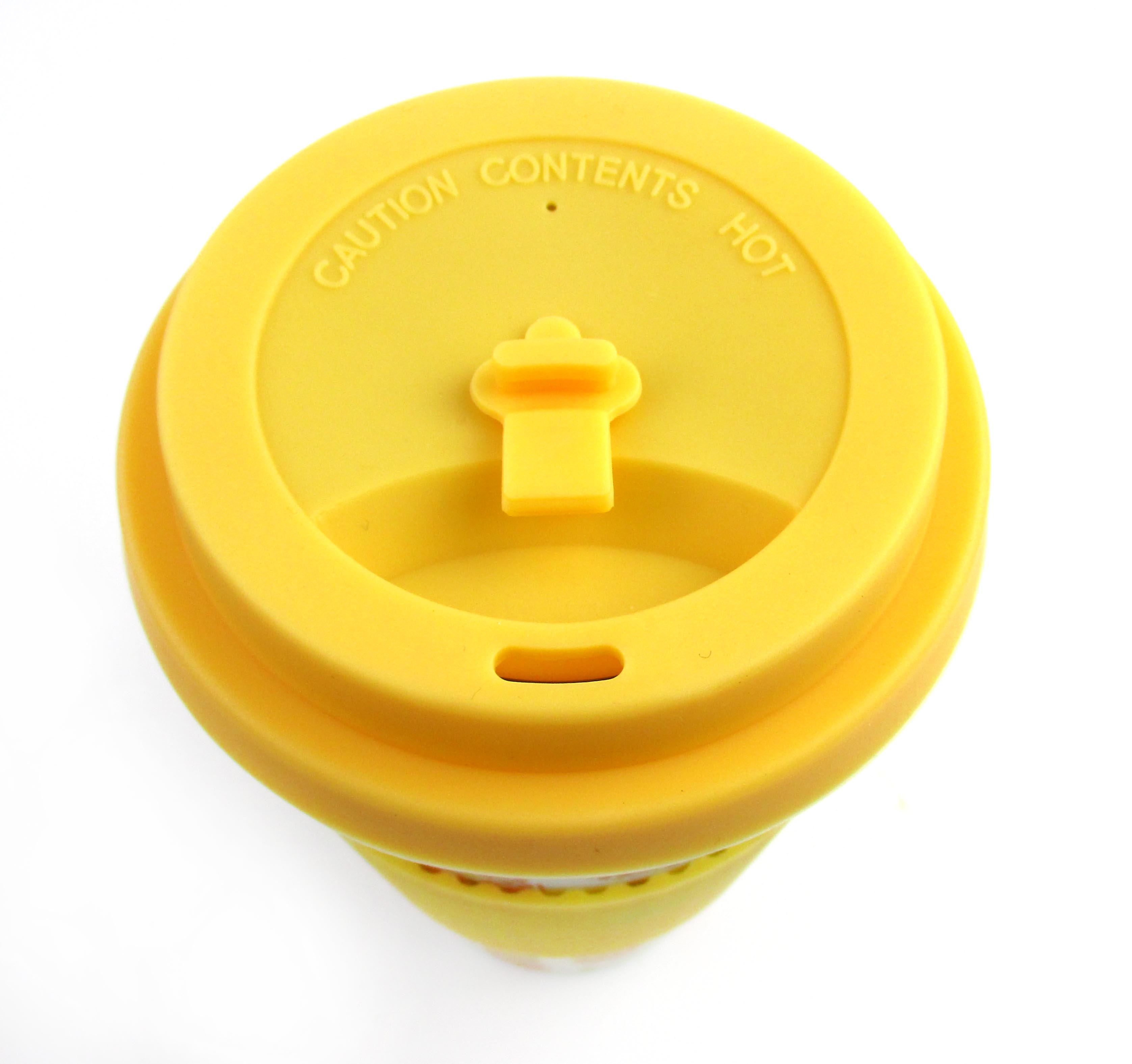 Eco-friendly Reusable Plant Fiber Travel Mug With Tropical Pineapple Design