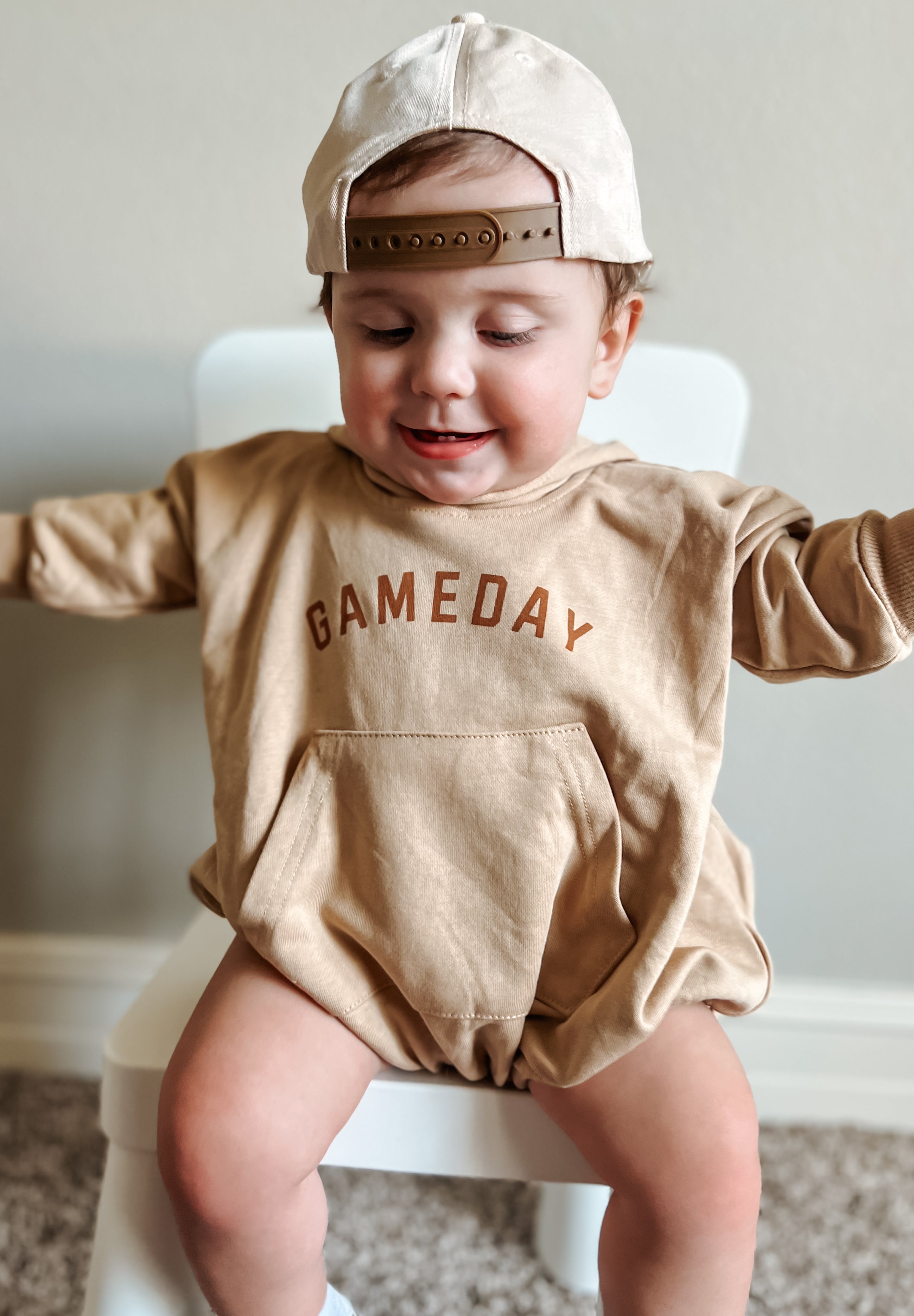 Gameday Hooded Sweatshirt Romper