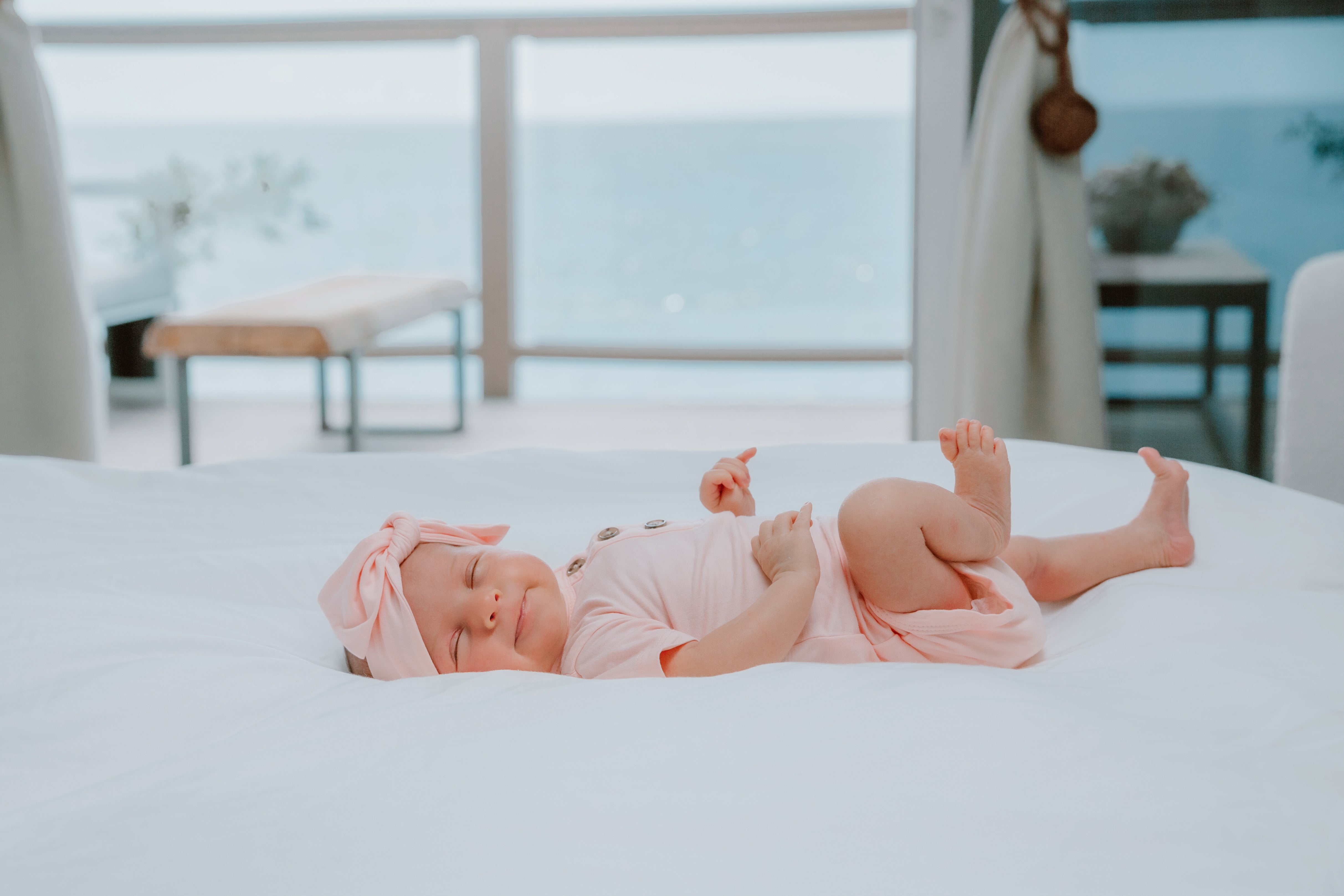 Bamboo Short Sleeve 3 Button Onesie