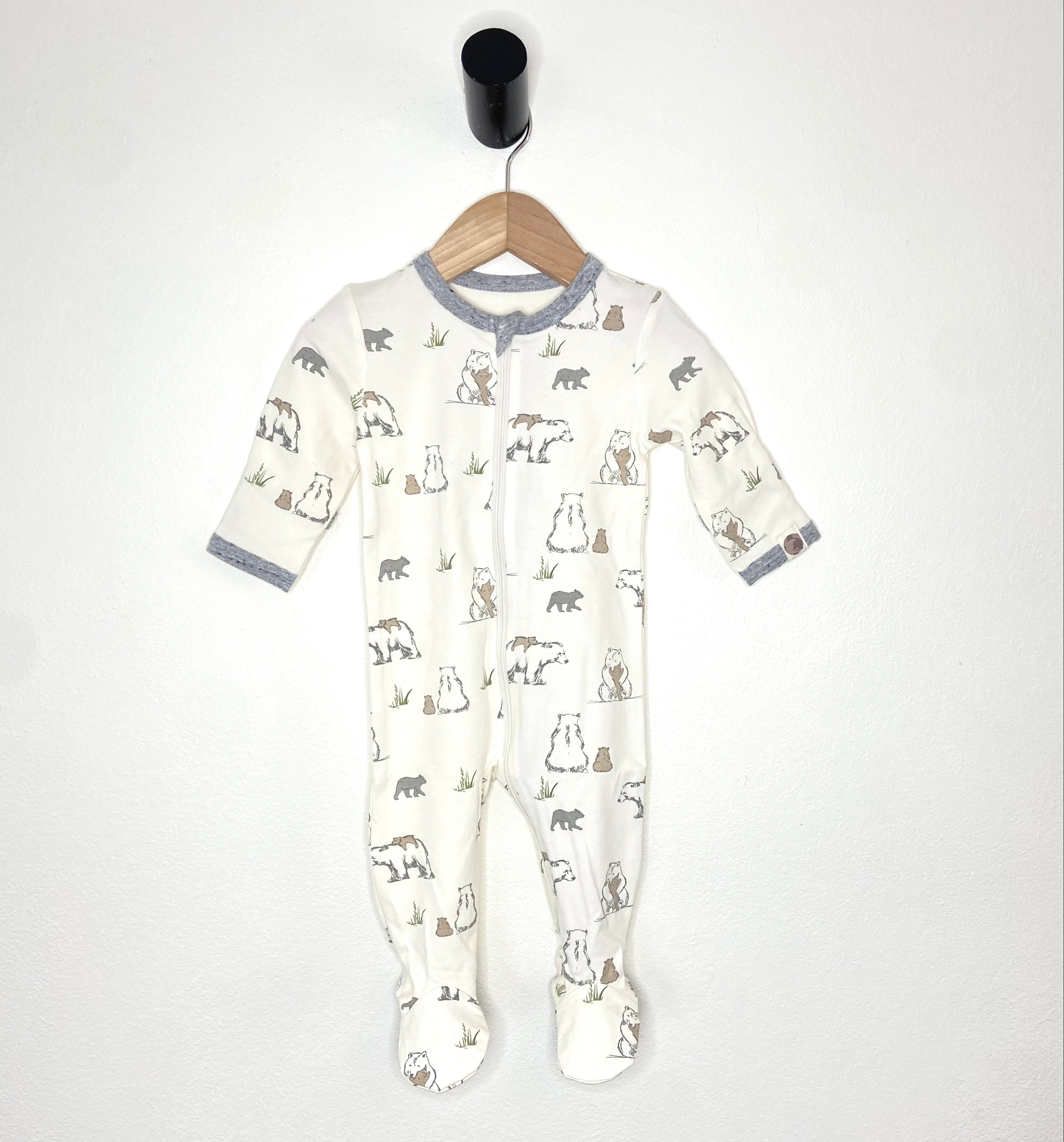 Bear Family 2 Pc Infant/toddler Tight Fitting Pj Set - New For Spring 2025
