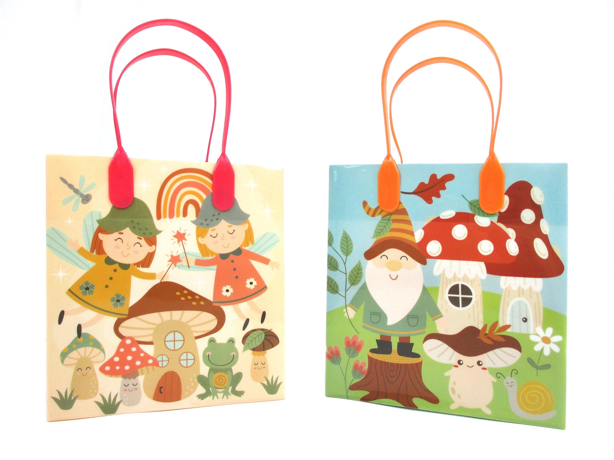 Garden Gnome Party Favor Treat Bags - Set Of 6 Or 12