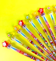 Fire Truck Stackable Crayon With Stamper Topper