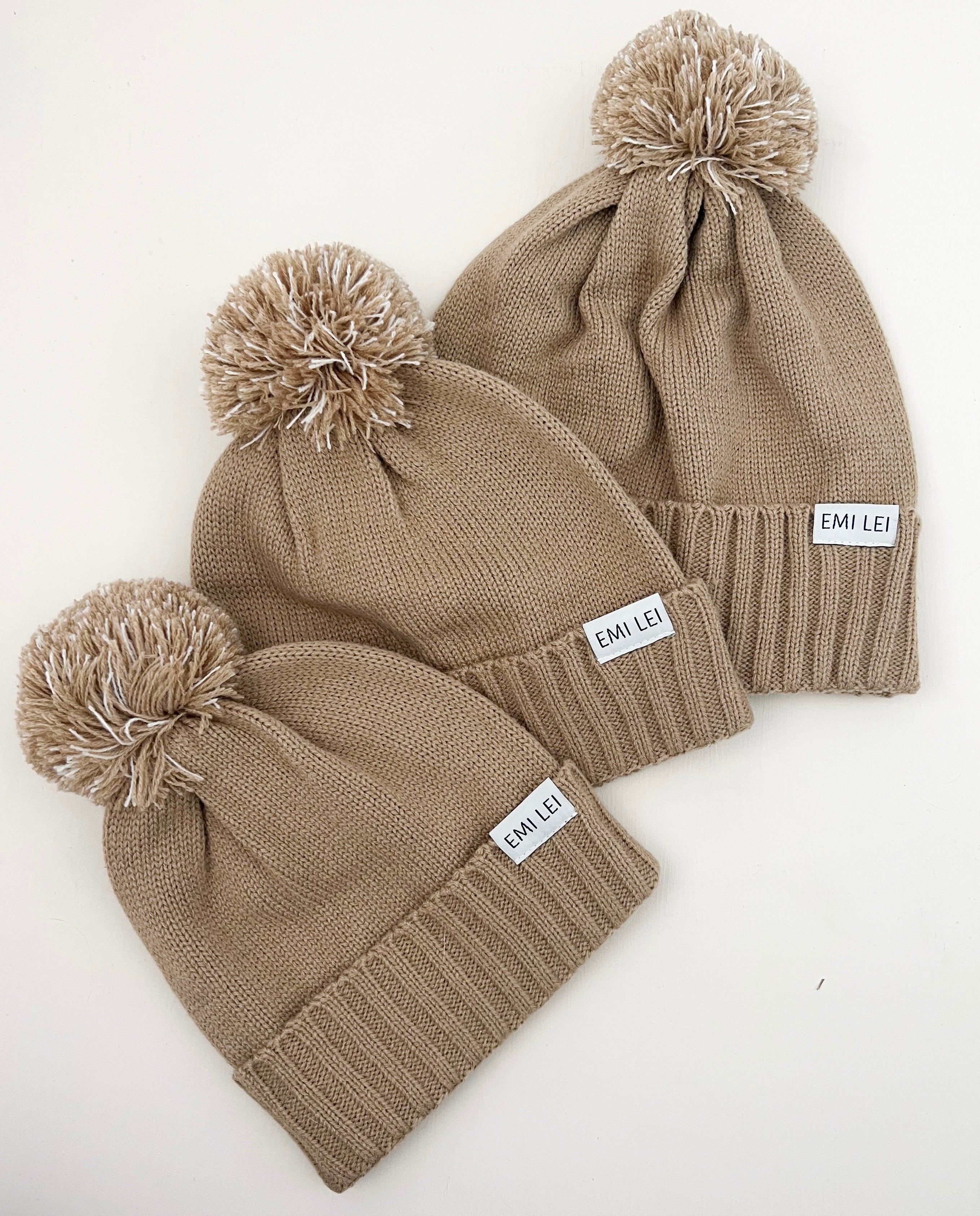 Toddler Pom Beanie | Khaki