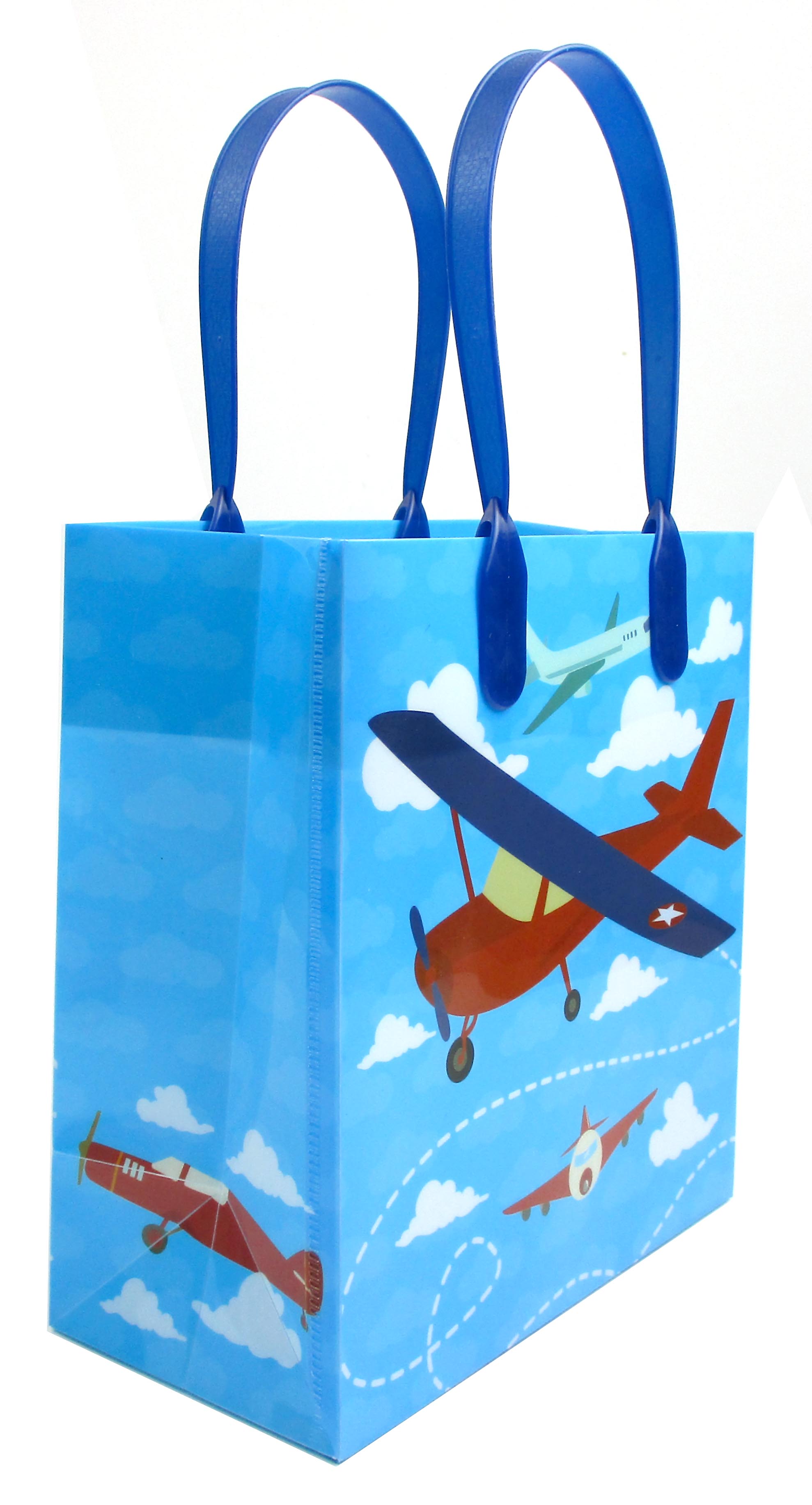 Airplane Party Favor Bags Treat Bags - Set Of 6 Or 12