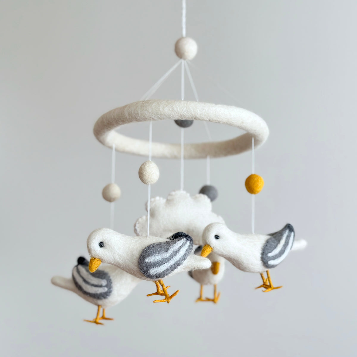 Felt Baby Mobile - Seagull