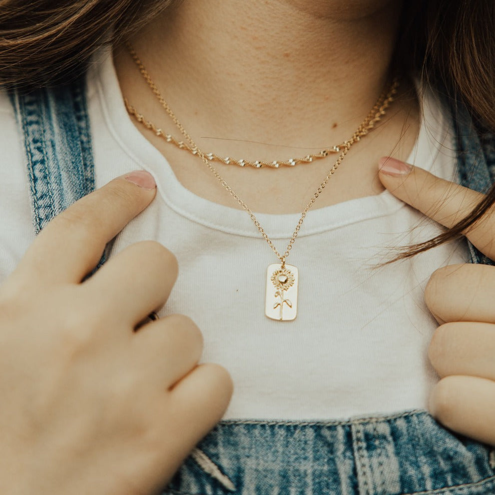 Sunflower Necklace