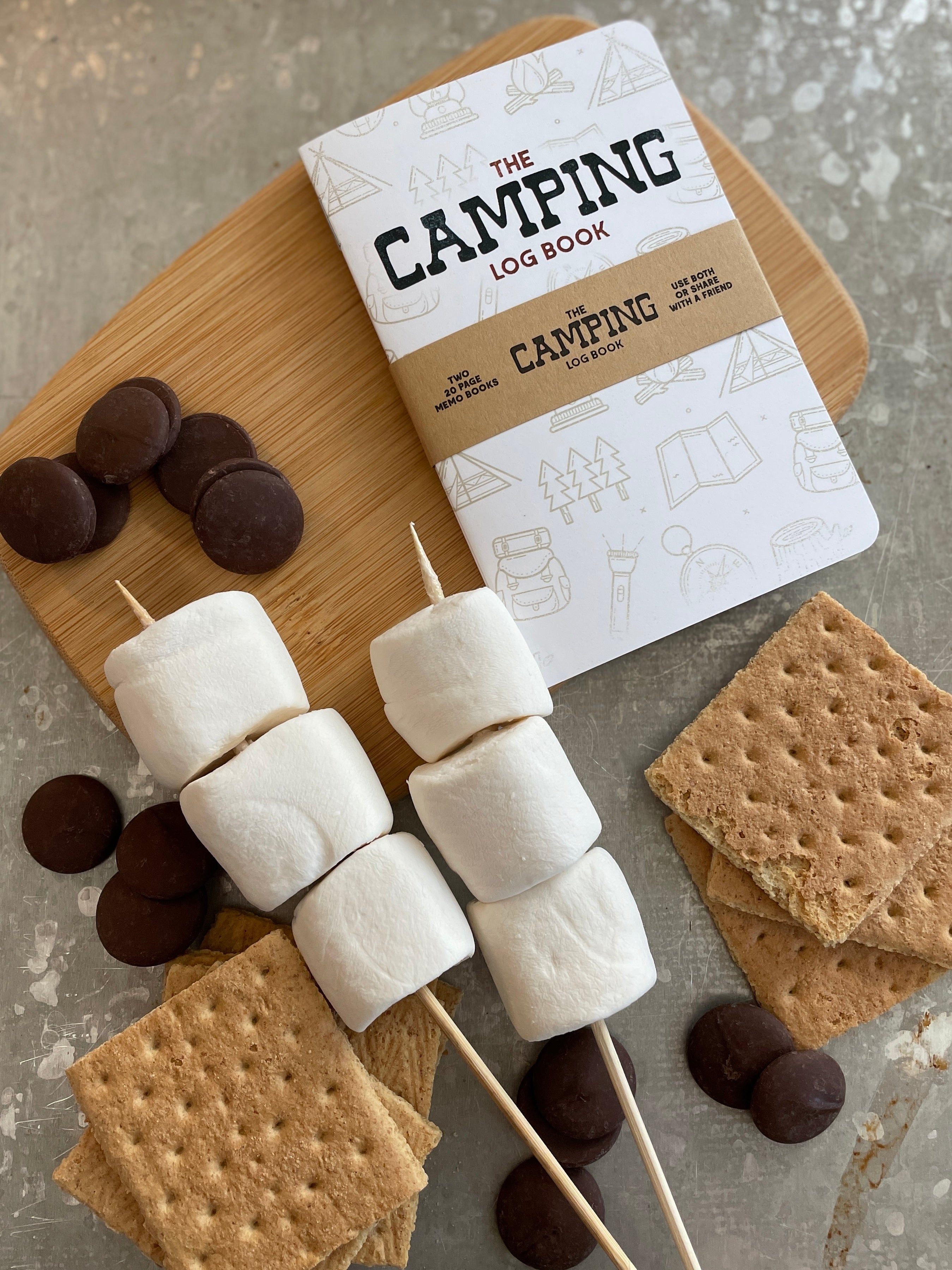 Camping Log Book - Two 20-page Books