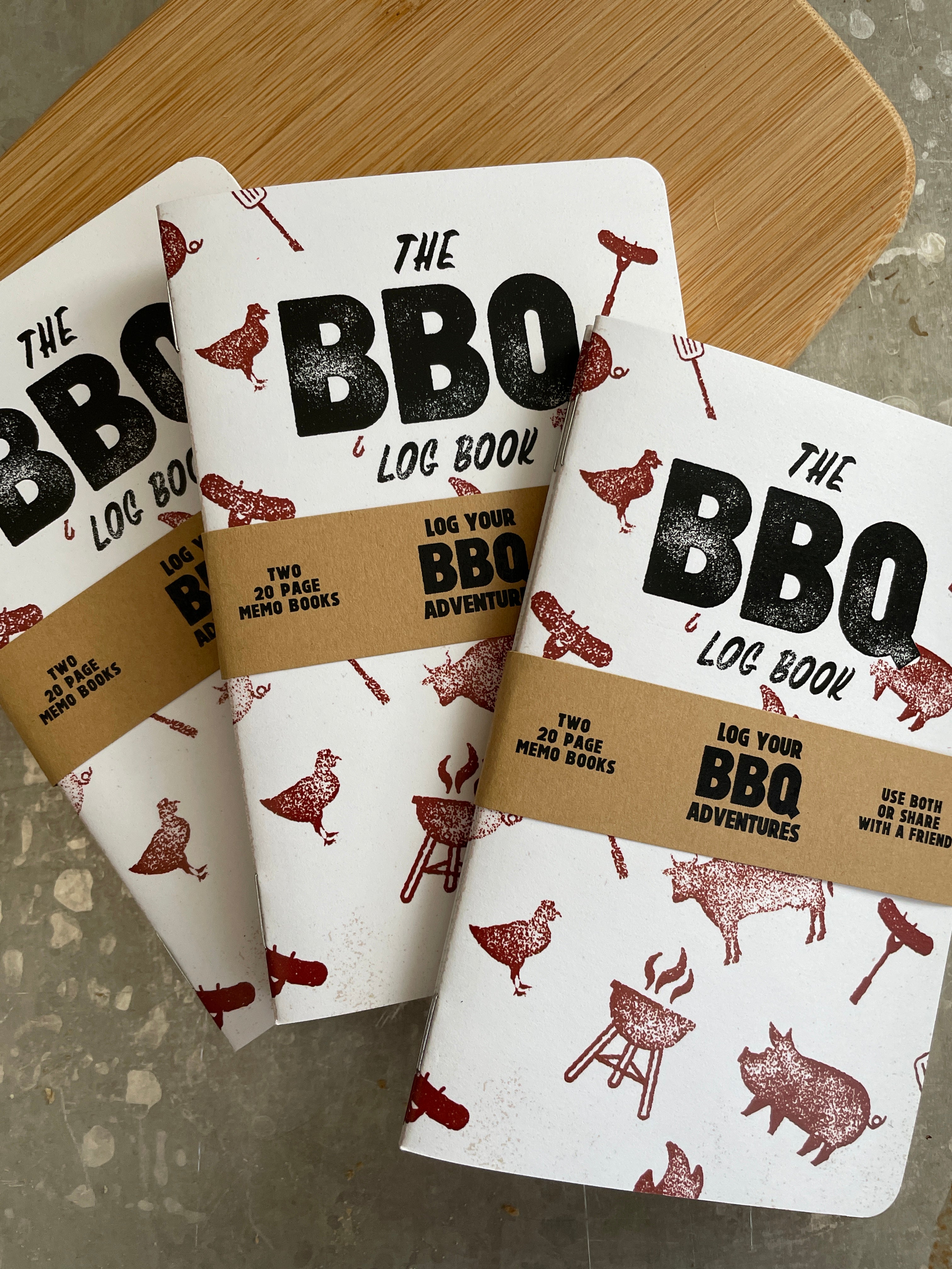 Bbq Log Book - Two 20-page Books