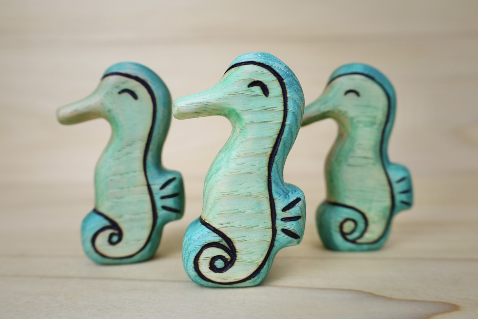 Wooden Seahorse Toy