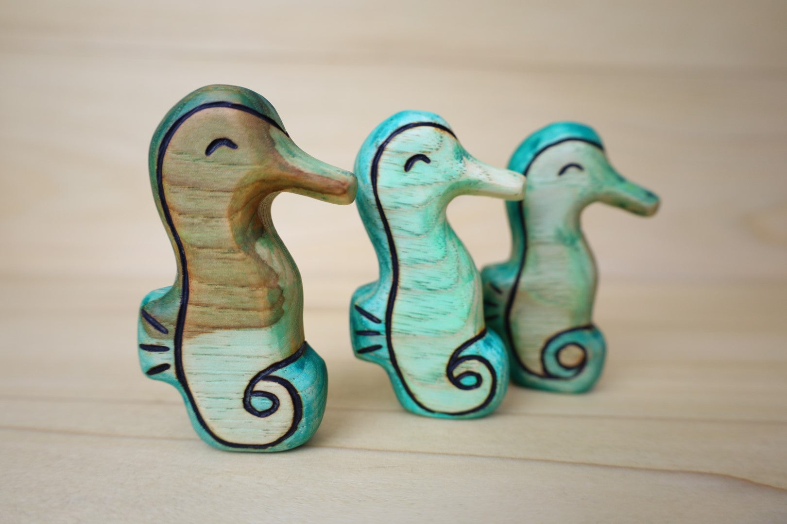 Wooden Seahorse Toy