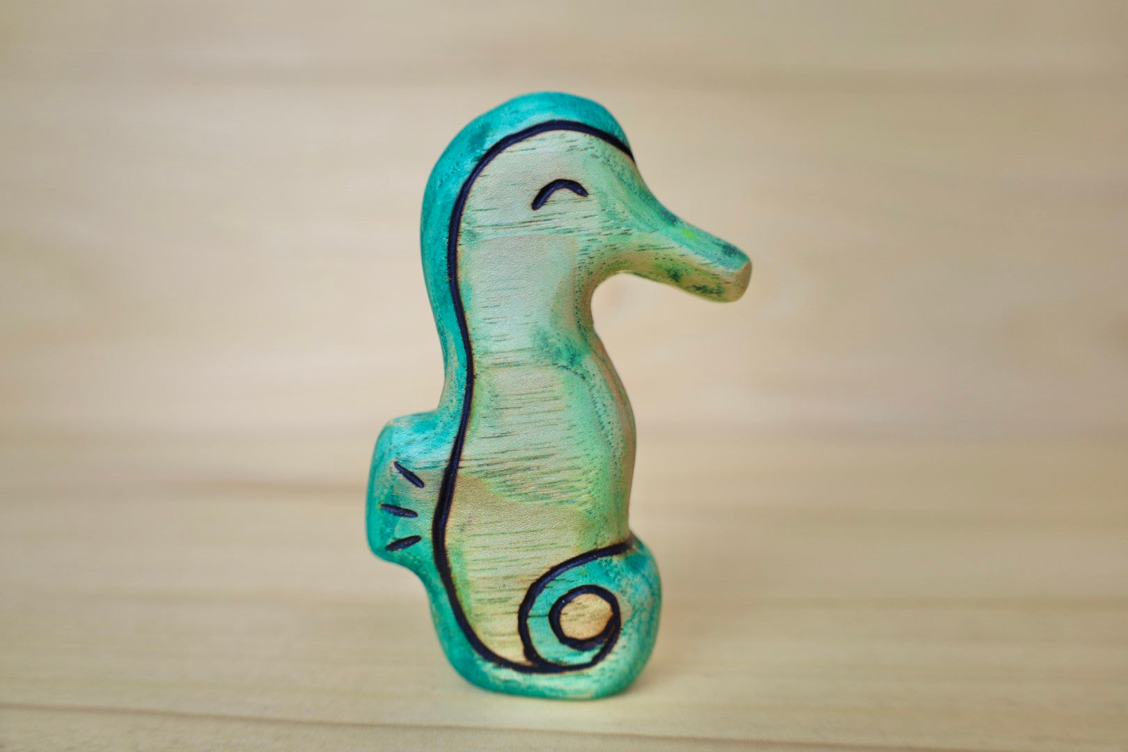 Wooden Seahorse Toy