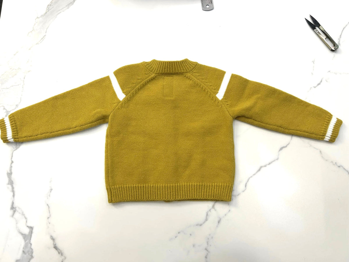 Warm Winter Cardigan | 100% Wool Kids Cardigan With Wooden Buttons