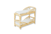 Versa Rattan Doll Bunk Bed And Changing Table