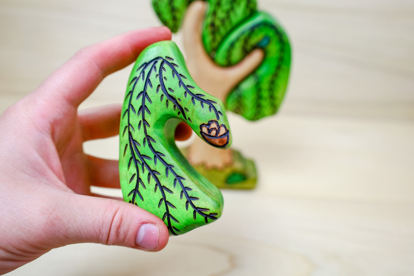 Wooden 4-piece Weeping Willow Puzzle Tree