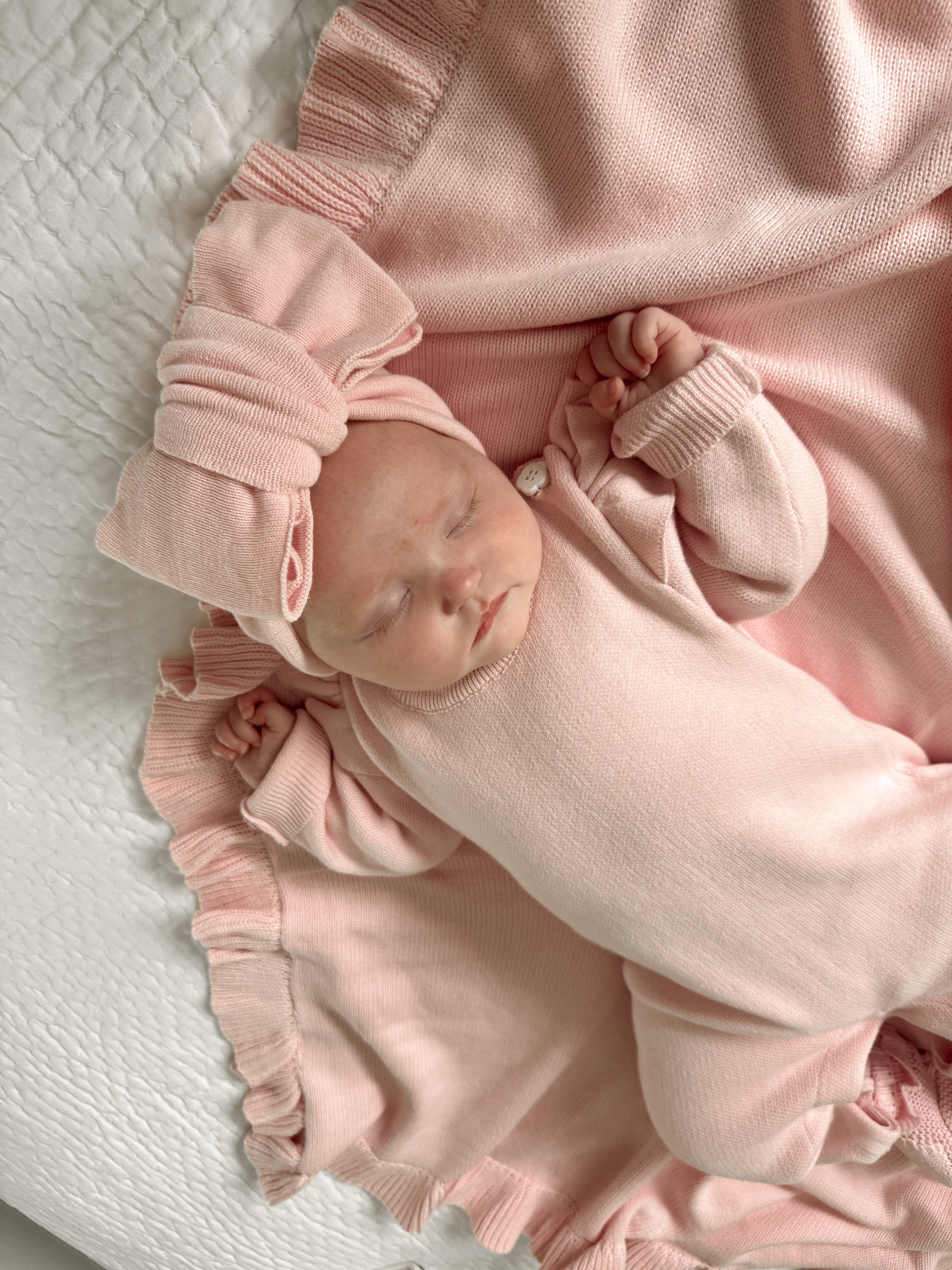 Classic Bow Headband - Powder Pink