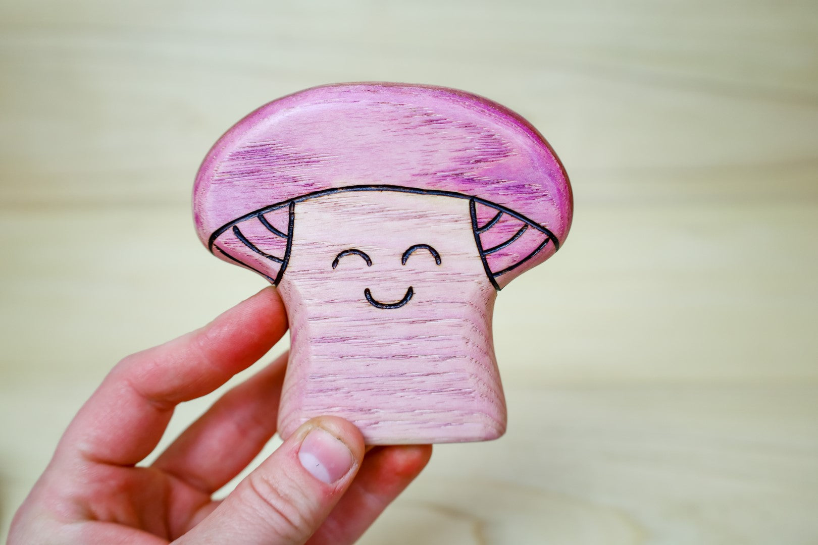 Preorder - Wooden Mushroom Blewits Toy