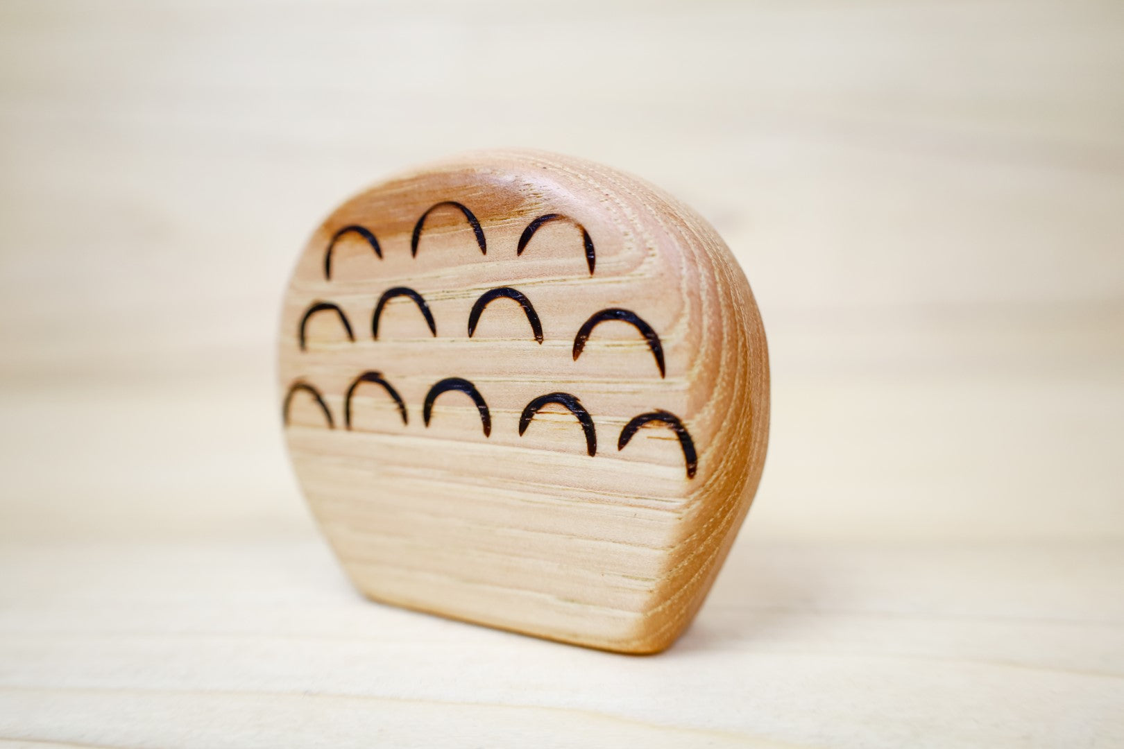 Preorder - Wooden Puff Ball Mushroom Toy