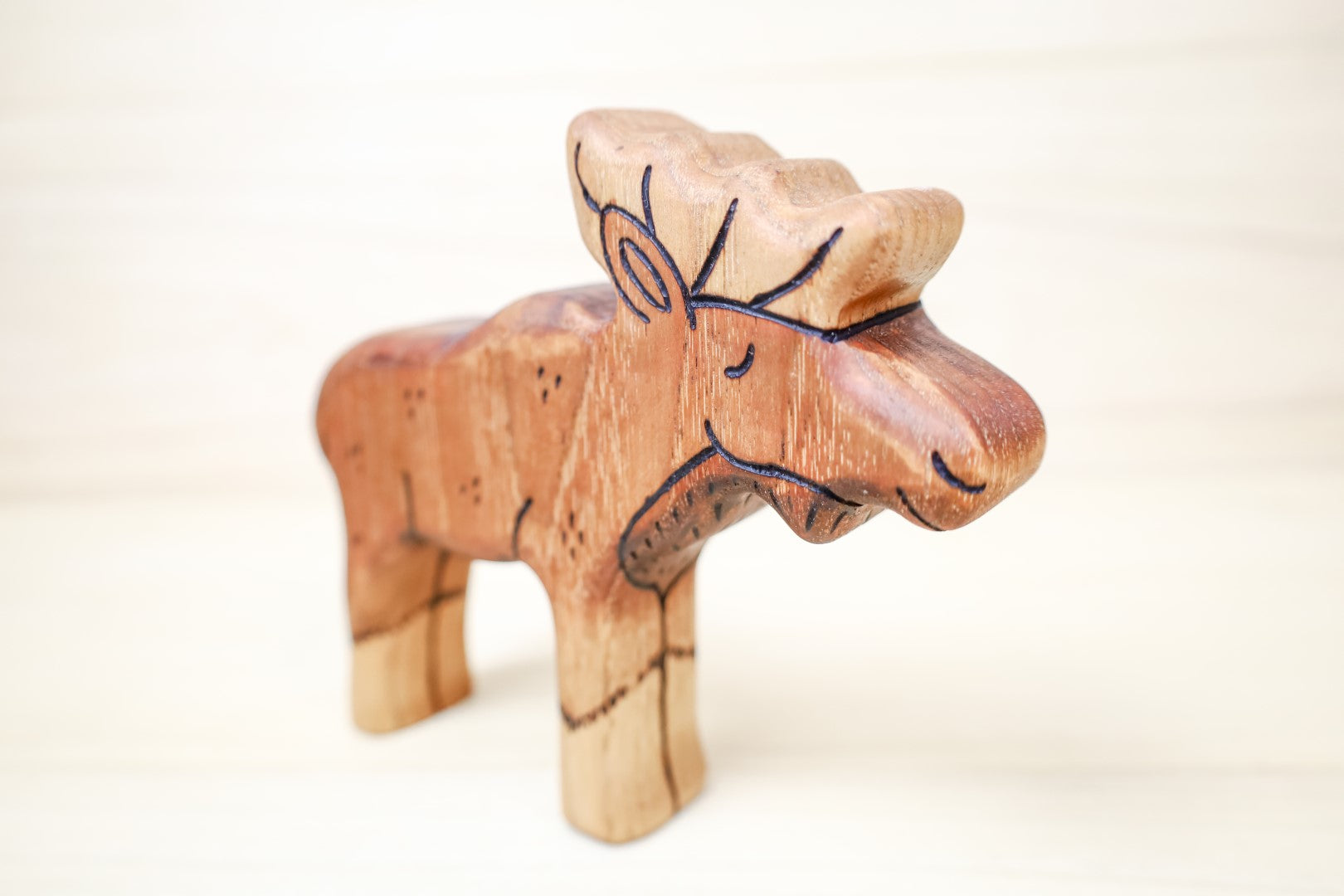 Wooden Moose Family- Daddy, Mama, Or Baby Moose