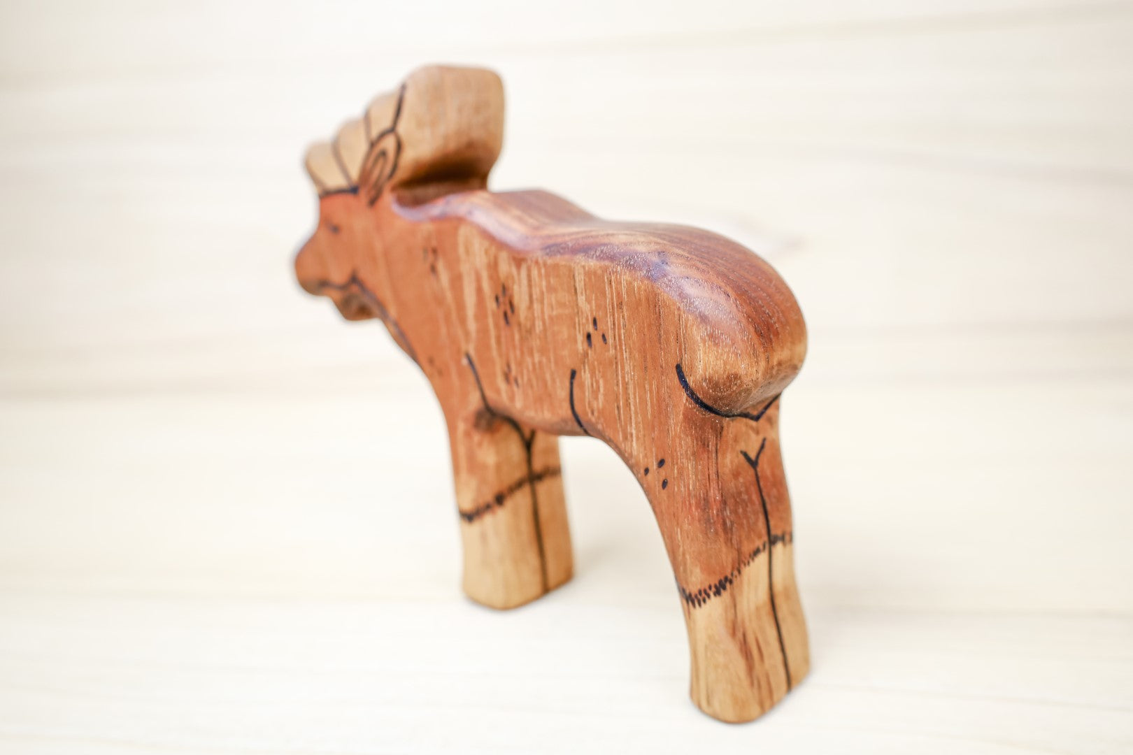 Wooden Moose Family- Daddy, Mama, Or Baby Moose